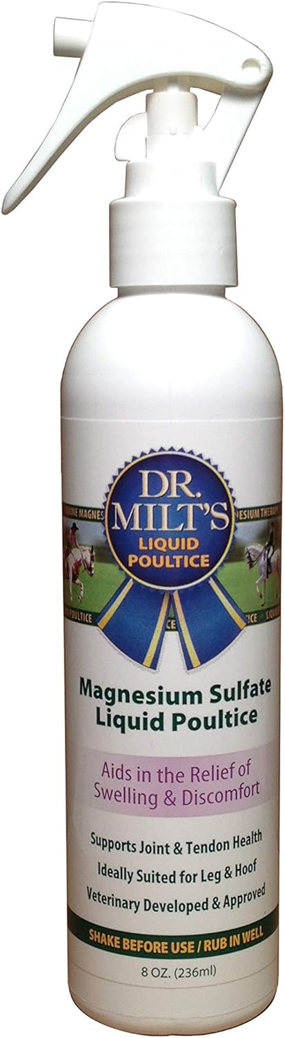Dr. Milt’s Horse Muscle & Joint Relief Spray – All-Natural Horse Liniment with Arnica, Epsom Salt– Fast-Acting Pain Relief for Sore Muscles, Tendons & Joints 1-8oz Spray