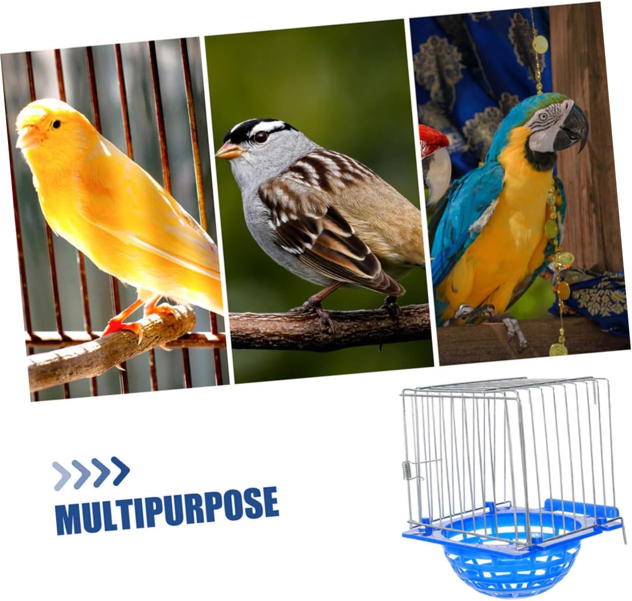 VICASKY 2pcs Lightweight Bird Hatching Nest Box for Cages Safe Parrot Breeding Container Convenient Nesting for Pigeons Canaries and Small Birds