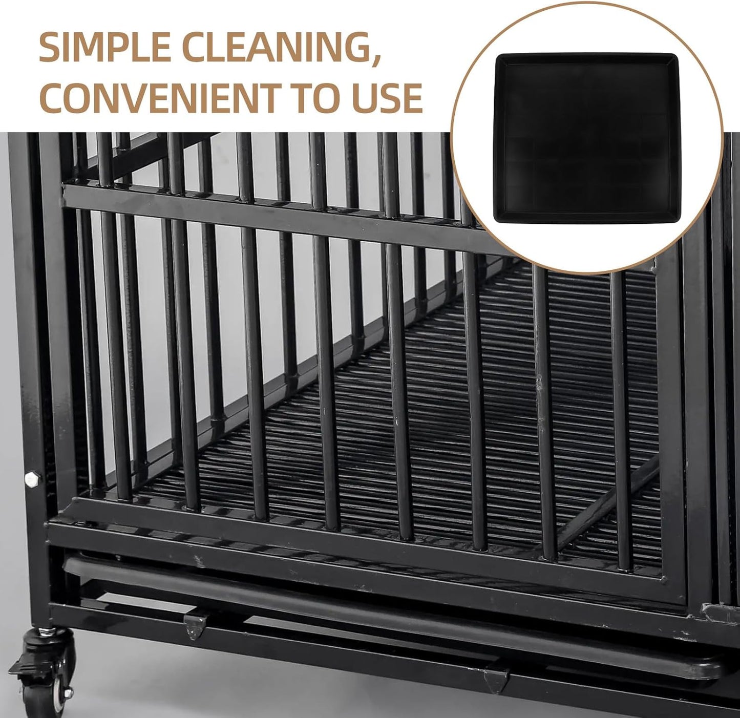 Thick Plastic Pet Cage Tray Replacement Bottom Litter Potty Pan for Small Dog Crate Bunny Parrot Parakeet