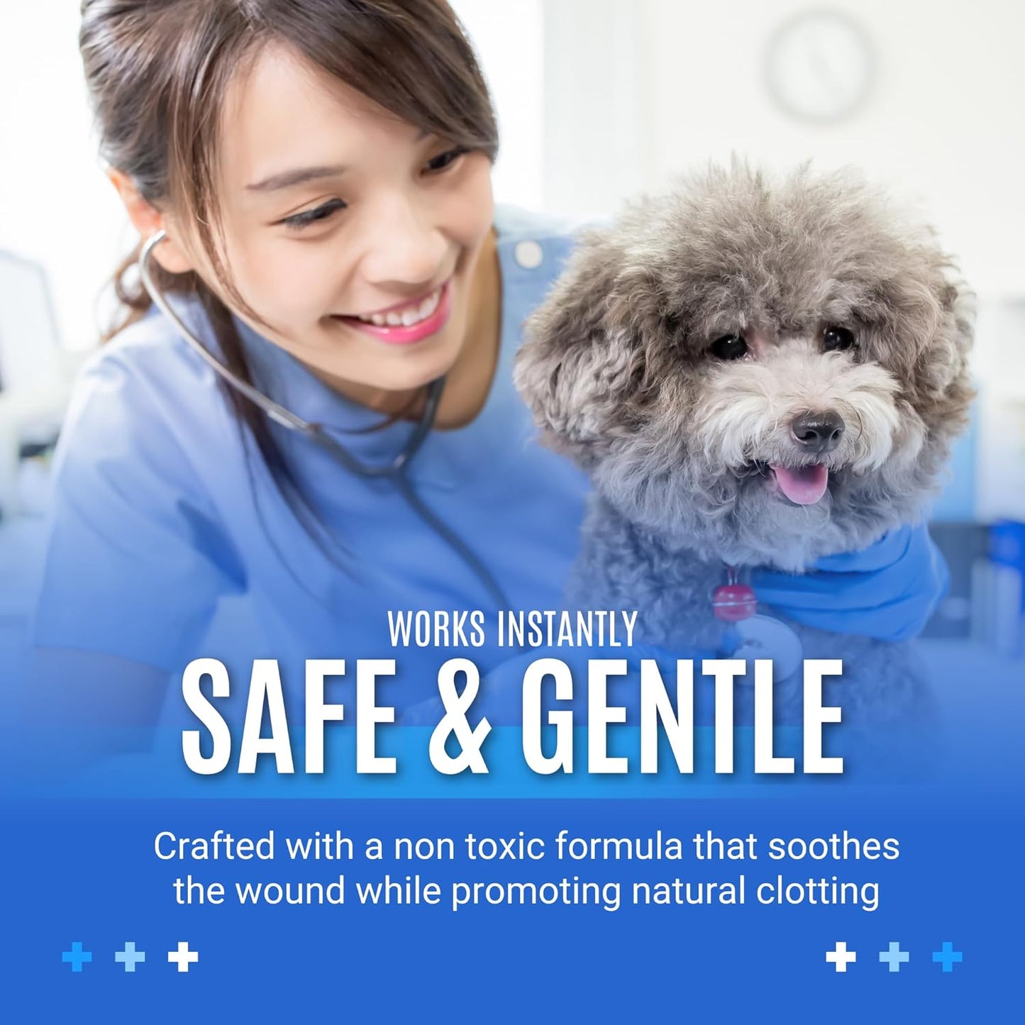 G.B.S Styptic Powder for Dogs, Cats, and Birds (1 oz) - Fast-Acting Blood Stop Powder for Pets & Animals - Quick Stop Bleeding Powder for Nail Clipping, Cuts & Grooming