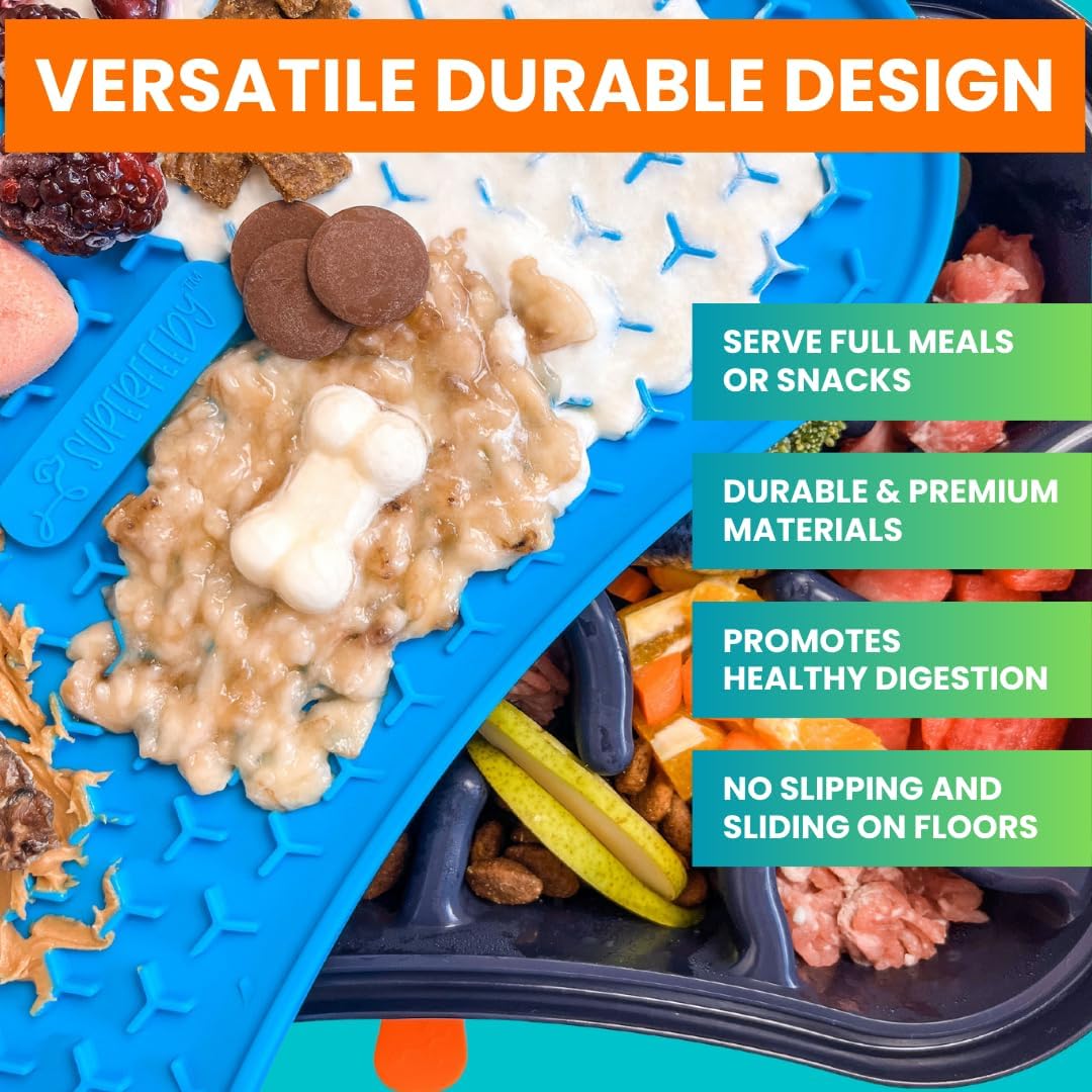 Marley Reversible Lick Mat. Reversible Dog Lick Mat. Lick Mat for Dogs. Premium Food-Grade Silicone Slow Feeder Dog Feeding Mat Non-Slip Design Dog Treat Mat