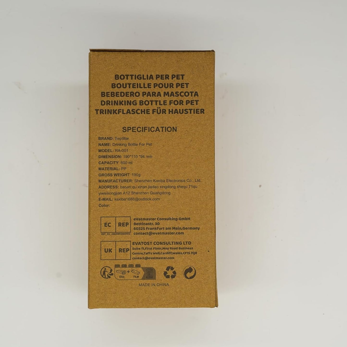 Rabbit Water Bottle, 600ml/21oz Hanging Water Dispenser Feeder Cage Crate Hutch Bunny Puppy Cat Chinchilla Ferret Guinea Pigs Squirrel Hedgehog (Green)