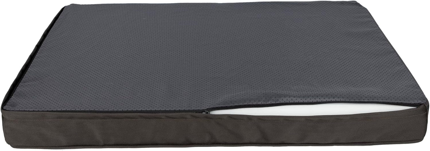 Best Pet Supplies Soft Plush Cute Indoor Dog Bed for Small, Medium, and Large Breeds - Brown, 30x20x3
