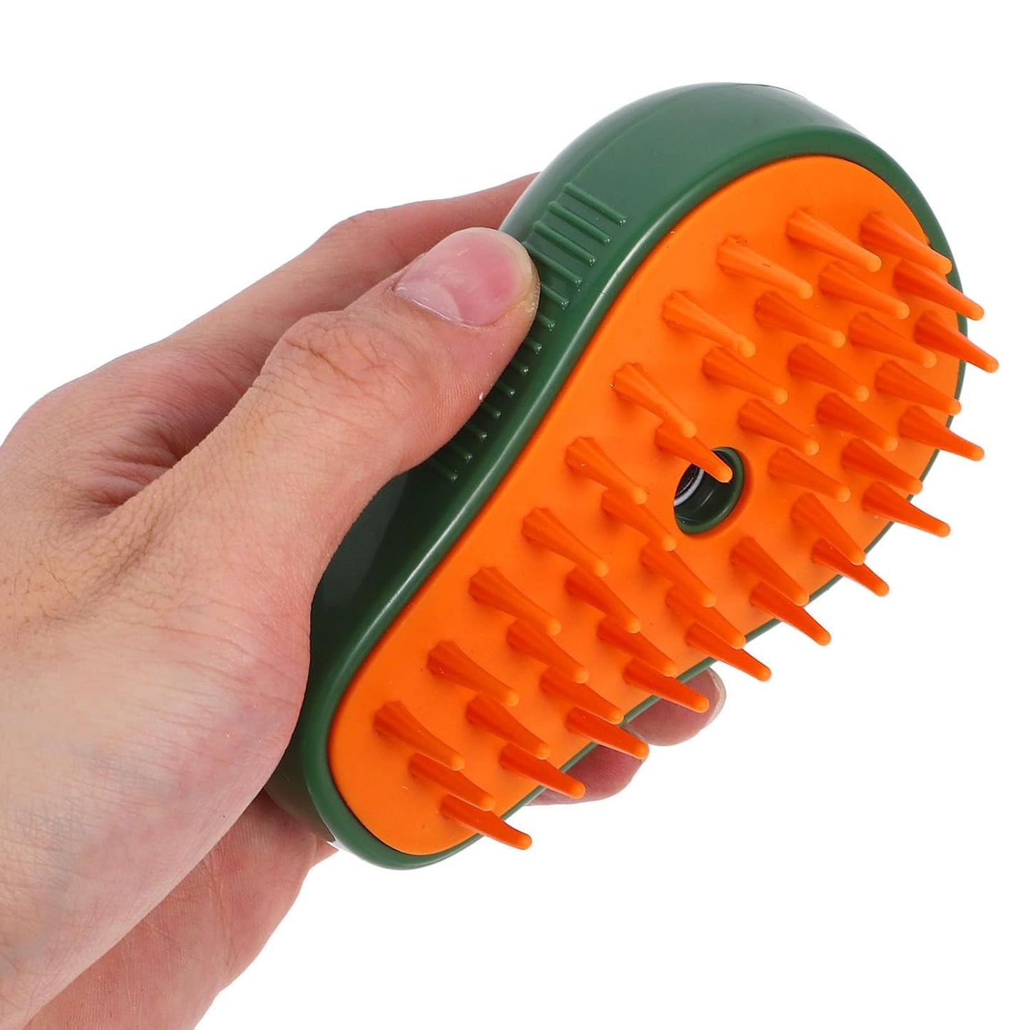 Mikikit 4-In-1 Avocado Shape Cat Steam Brush Self- pet Bathing Tool with Massage Comb for Indoor Cat Grooming and Fur Care