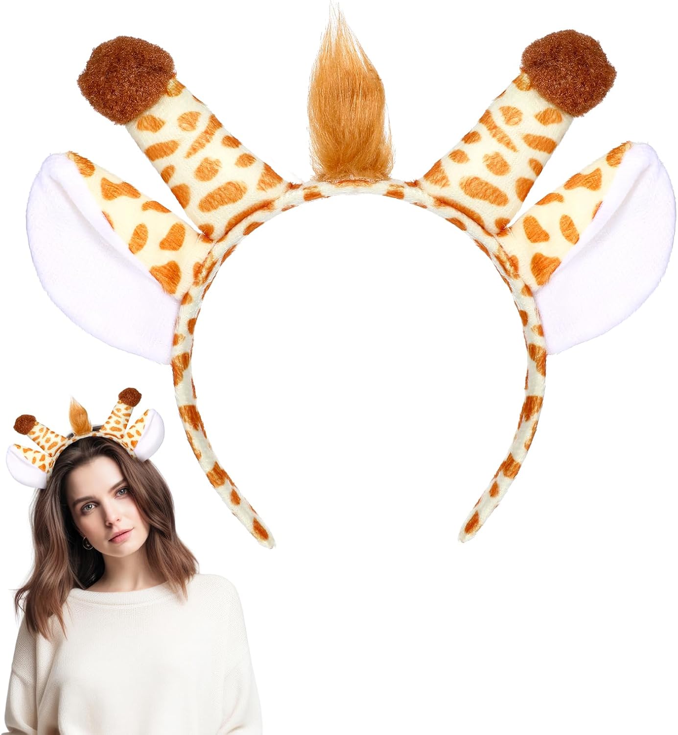 Dog Ears Headband Cartoon Hair Hoop Animal Headwear Costume Hair Bands Cosplay Party Accessories Headpiece