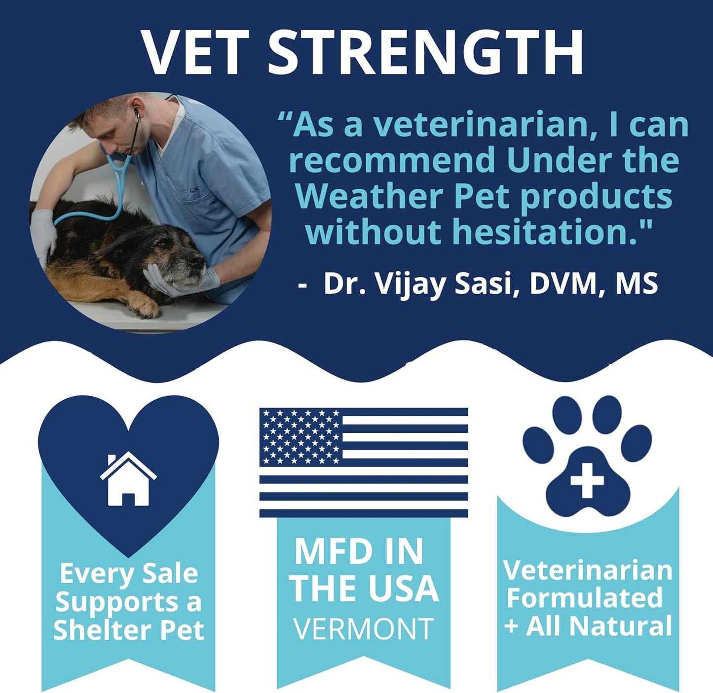 Under the Weather Probiotic Chews for Dogs | Daily Probiotics and Prebiotics for Digestive Health Gut | Balance and Immune Support | Vet Formulated Dog Digestive Supplement | Chicken Flavor | 60 Count