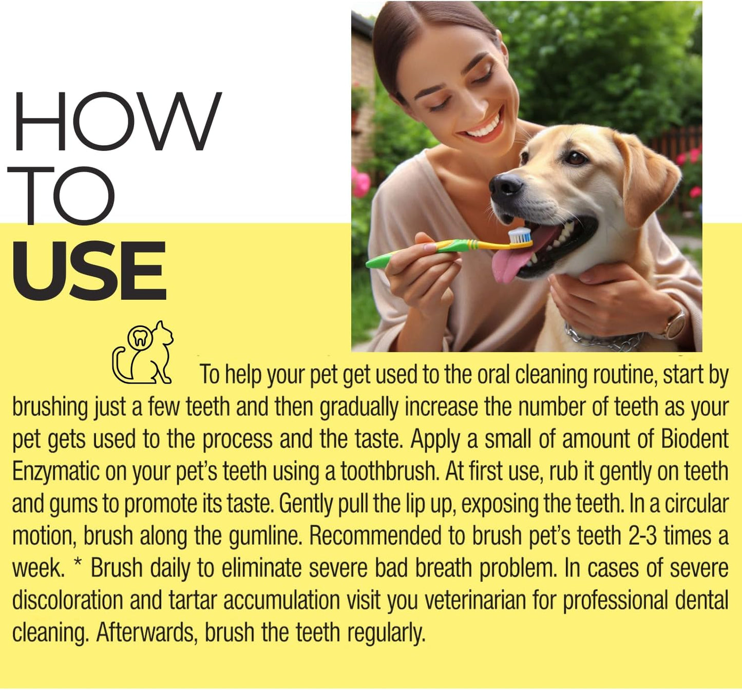 Enzymatic Pet Toothpaste | Cat & Dog Dental Care 3.38 oz | Remove Plaque, Tartar, & Bad Breath (2)