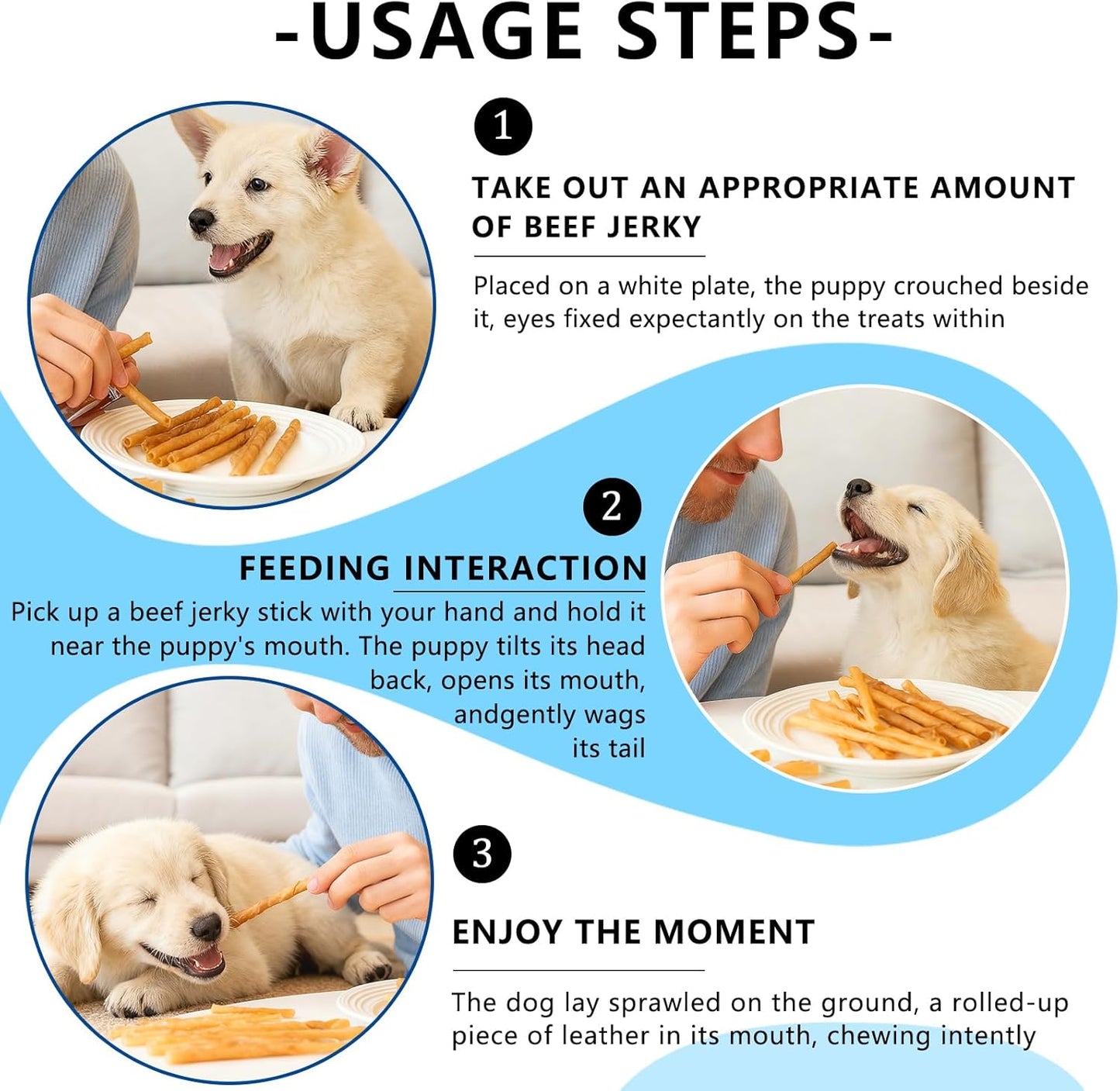 Natural Rawhide Chews for Dogs - 60 Count of 5-Inch Rolls | Long-Lasting Dog Chews Stick for Small, Medium & Large Dogs | Digestible Chew Toys for Chewers, Puppy Teething & Dental Health