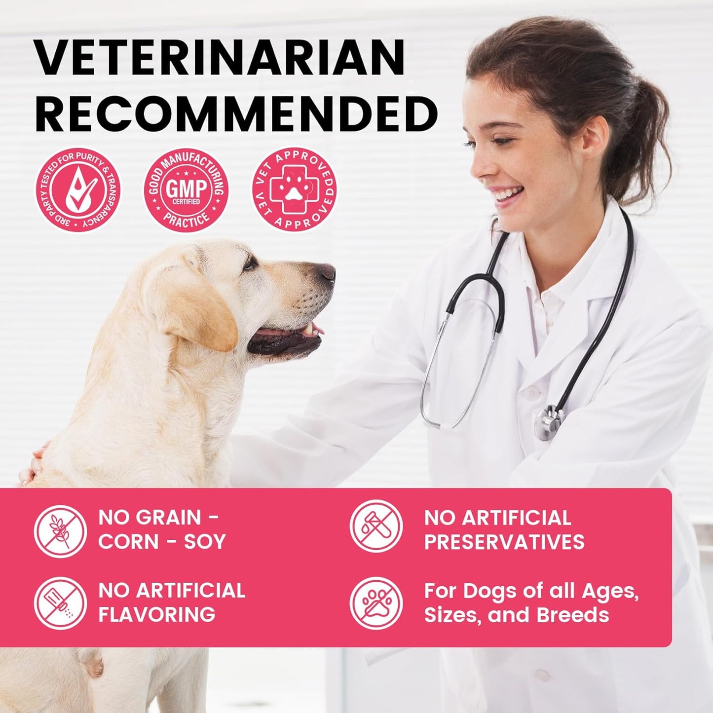 Premium Dog Fish Oil - 8-Source Fish Oil Formula for Coat and Mobility