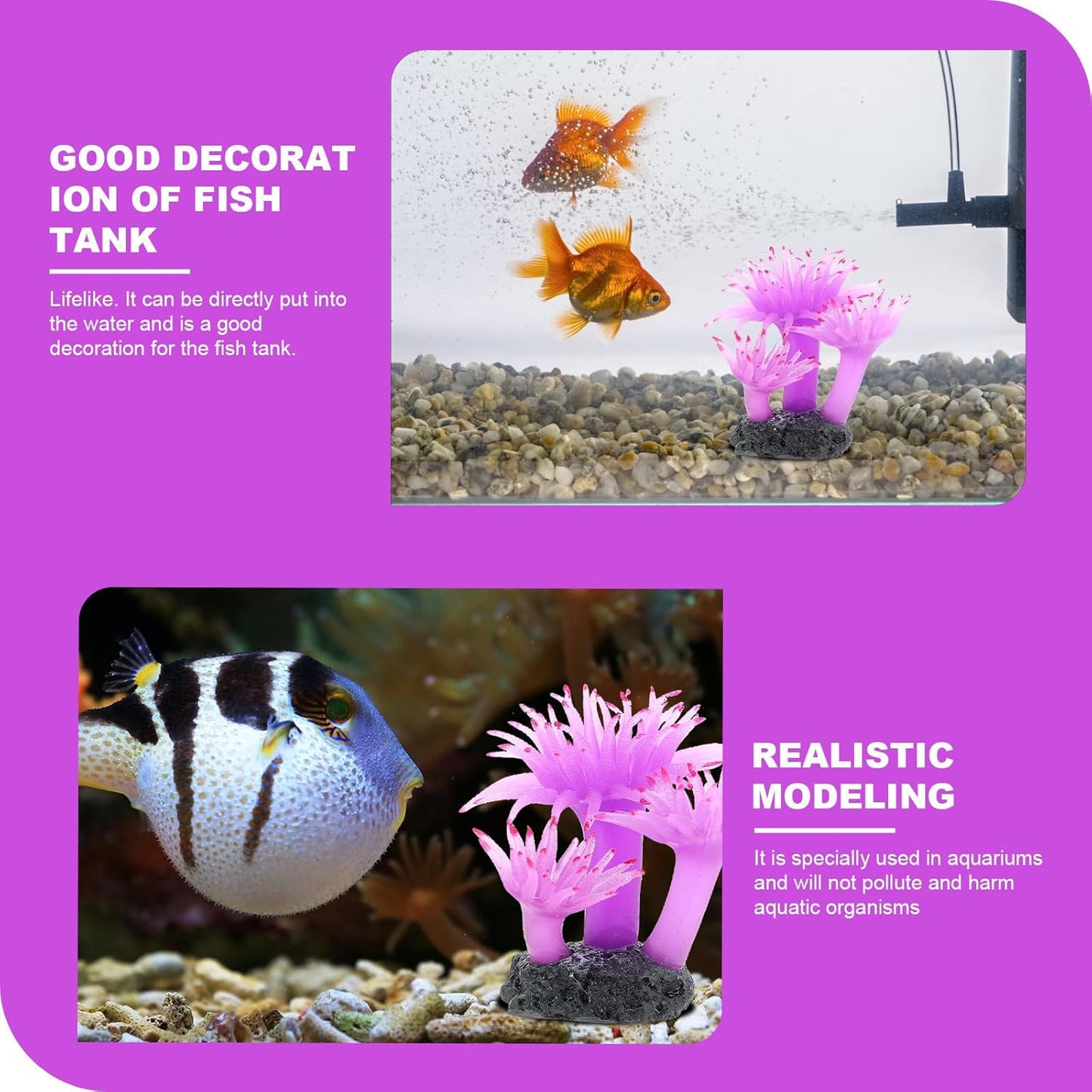 Gadpiparty Artificial Plastic Coral Plant Aquarium Fish Tank Decoration Red Emulation Plastic Fish Tank Plant Ornament for Aquatic Pets Aquarium Decor