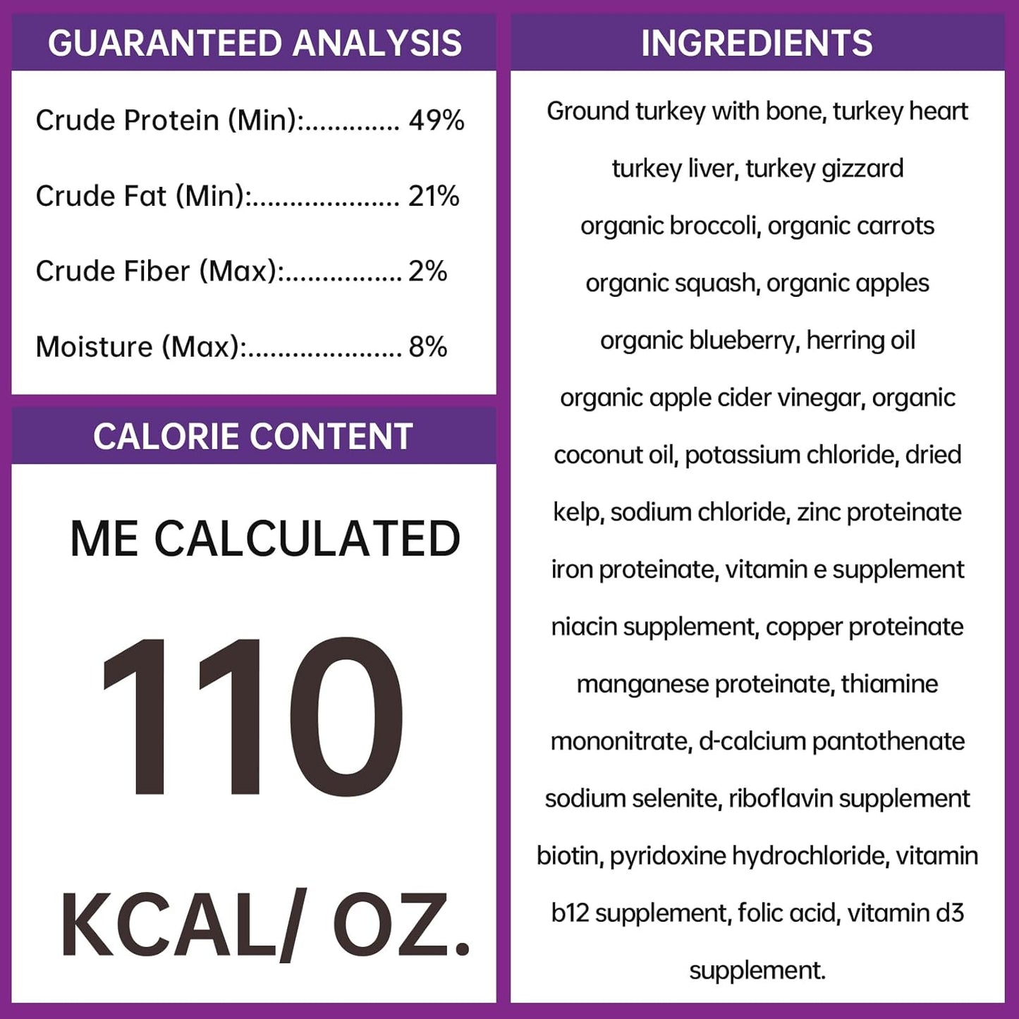 PURPOSE Freeze Dried Raw Dog Food, Grain Free Dry Dog Food, Complete Balanced Meal or Topper, Protein Rich Entree for All Breeds and Life Stages, Turkey & Veggie Recipe, 14 oz, USA Made