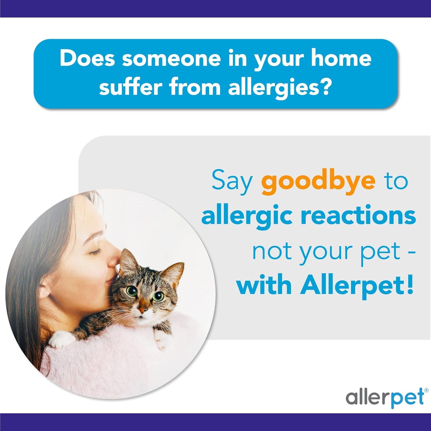 Allerpet Aloe Vera Free Cat Dander Remover - Pet Dander Allergy Relief, Natural & Safe Allergy Relief for Cats and Humans, Soothing Chamomile & Rosemary, Made in USA (12 oz)