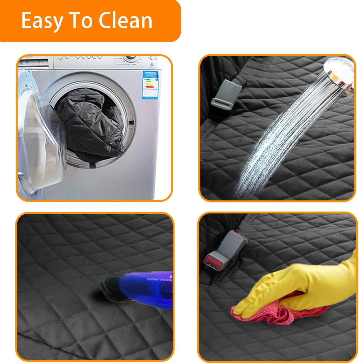 Honest Dog Car Seat Covers, Dog seat Cover with Side Flap for Cars, Trucks, and Suv's - Waterproof & Nonslip Pet Seat Cover for Backseat