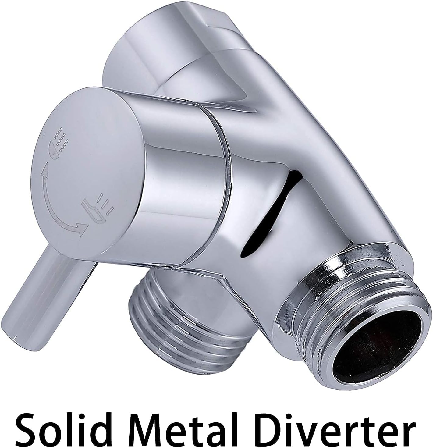 G-Promise Dog Shower Sprayer Attachment for Fast and Clean Pet Showering, Multifunctional Shower, Metal Diverter, 100 Inch Extra Long Hose, No Drill Hook, Dog Washing-Bathroom (Chrome)