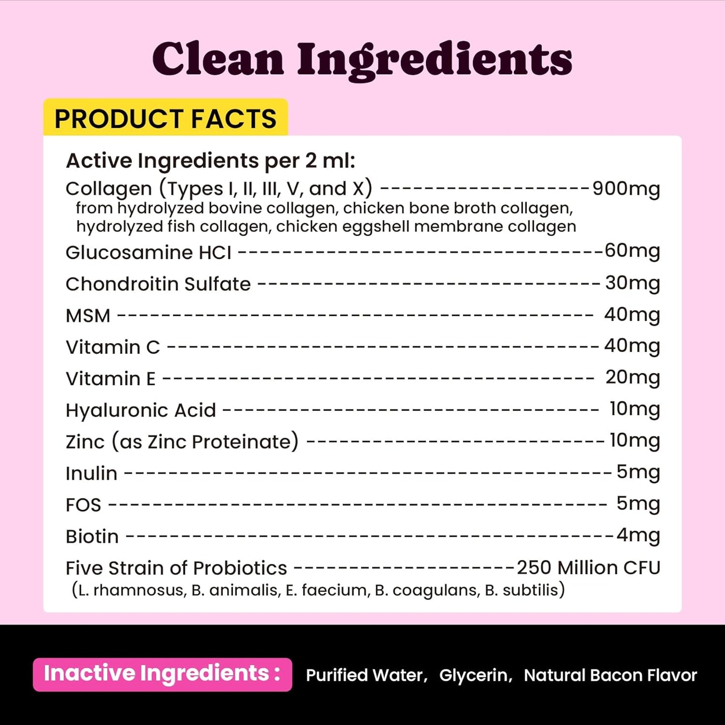 Premium Collagen for Dogs & Cats – 5 Types of Grass-Fed Collagen (I, II, III, V & X), Fast Allergy & Itch Relief Dog Colágeno with MSM, Biotin & Hyaluronic Acid – Supports Healthy Skin & Joints –120ml