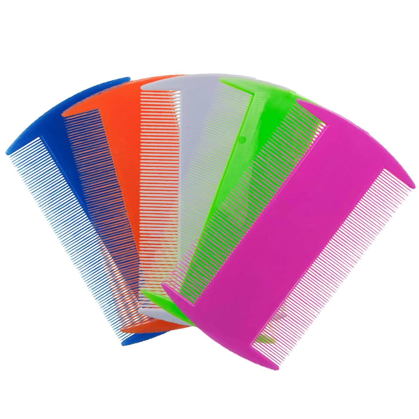 50 PCS Flea Lice Combs Grooming Fine Tooth Hair Combs for Dogs Cats, 5 Colors