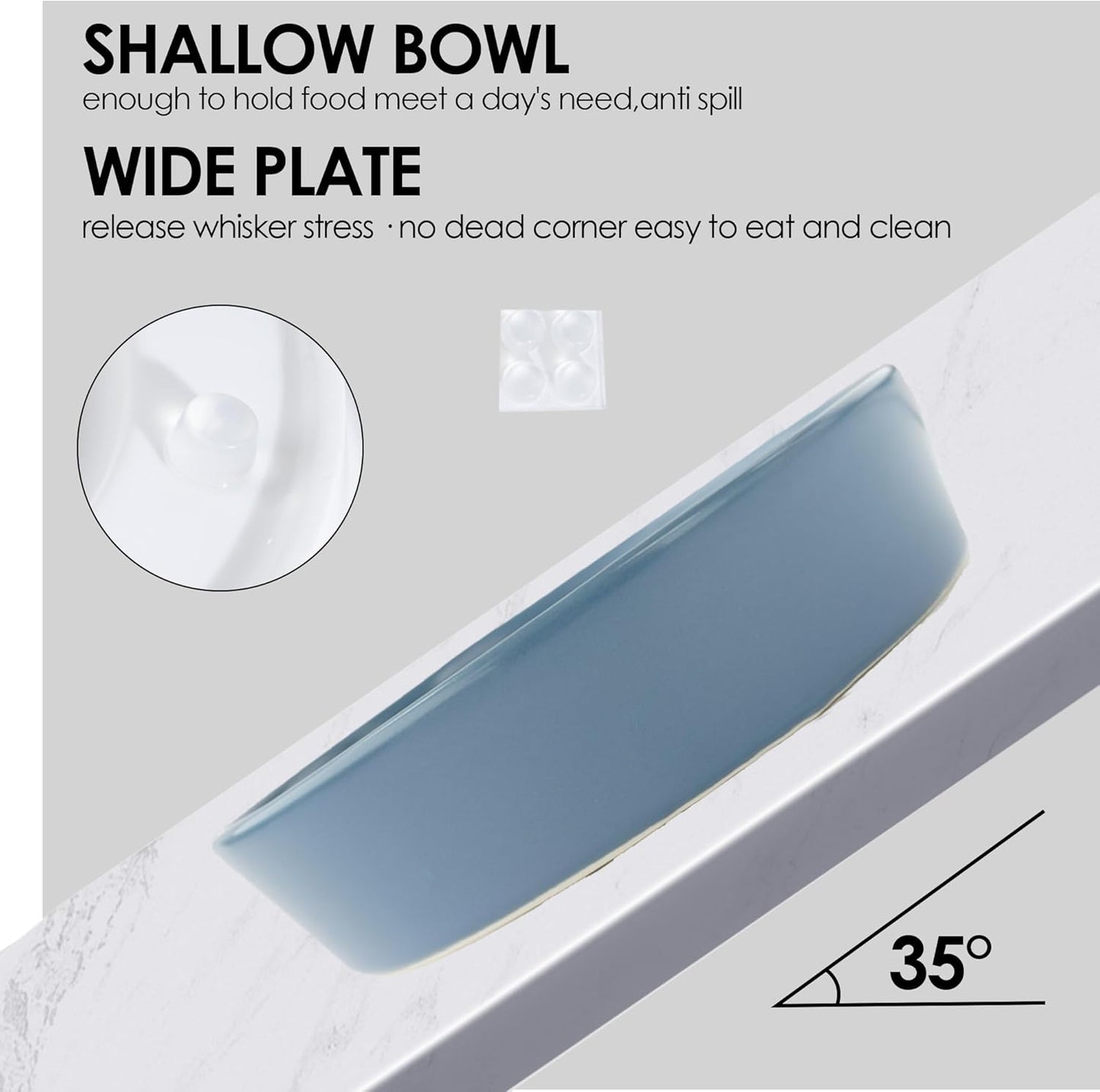 Ceramic Slow Feeder Dog Bowl for Small Dogs & Cats, 6 Inch Puzzle Pet Food Dish, Non-Slip Heavy Design, Helps Reduce Fast Eating, Bloating & Indigestion, Dishwasher Safe (Midnight Black)