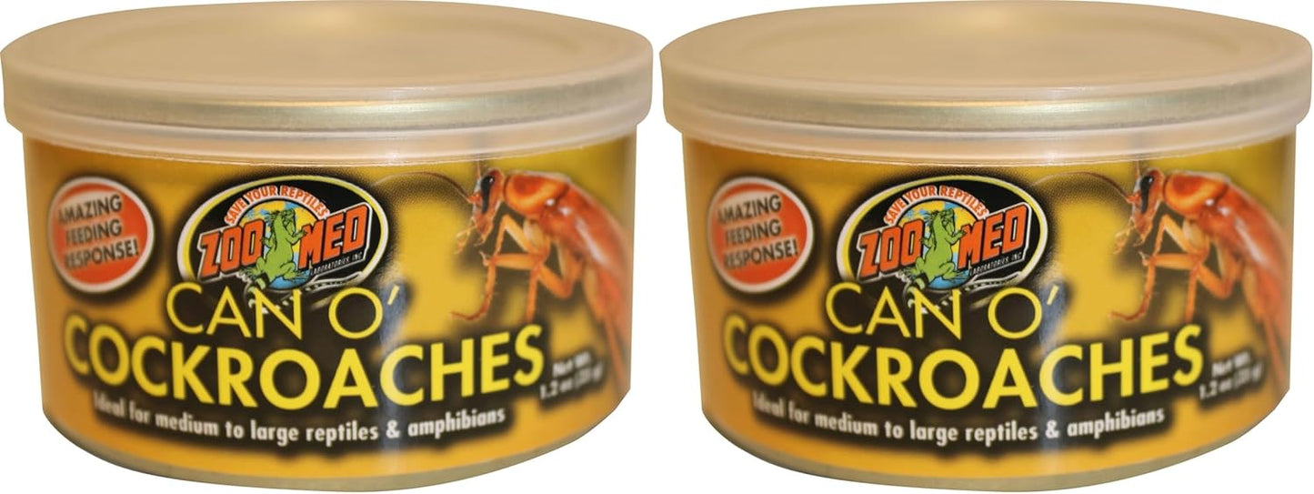 Zoo Med Can O' Cockroaches 1.2 oz (Pack of 2)