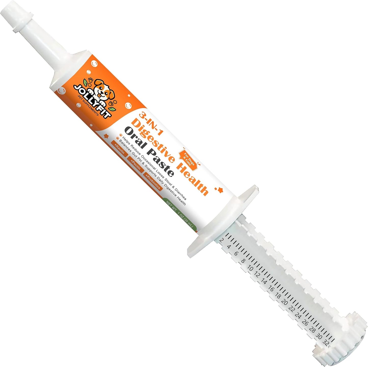 Antidiarrheal for Dogs - Kaolin Pectin Probiotic Paste for Dog, Anti-diarrheal for Cats - Puppy Probiotic Supports Firm Stool, Balances Gut pH, and Promotes Daily Digestive Health - 1 oz