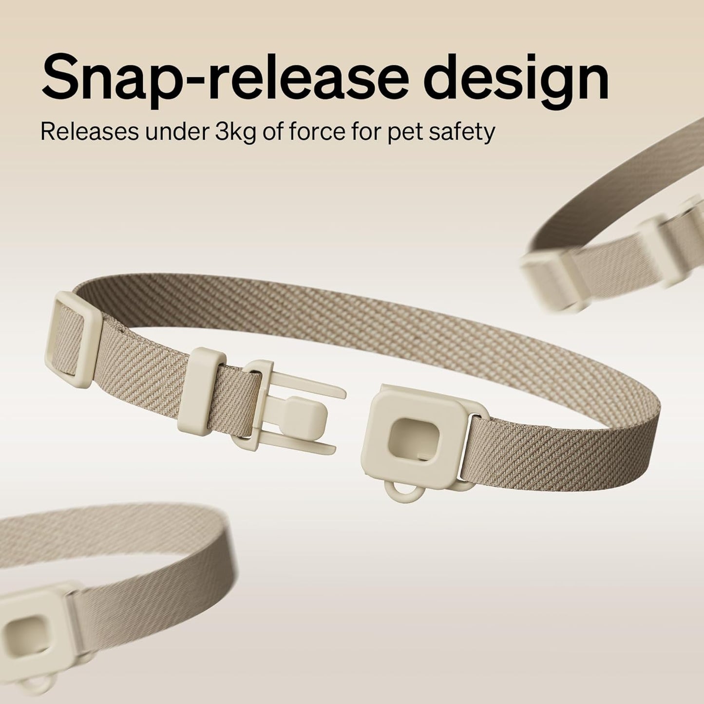 PETLIBRO Upgraded RFID Collar Tag for One RFID Automatic Cat Feeder PLAF301 and Smart App Monitoring Multi Cats Water Fountain PLWF305, Lightweight and Compact Tag with Snap Release Design