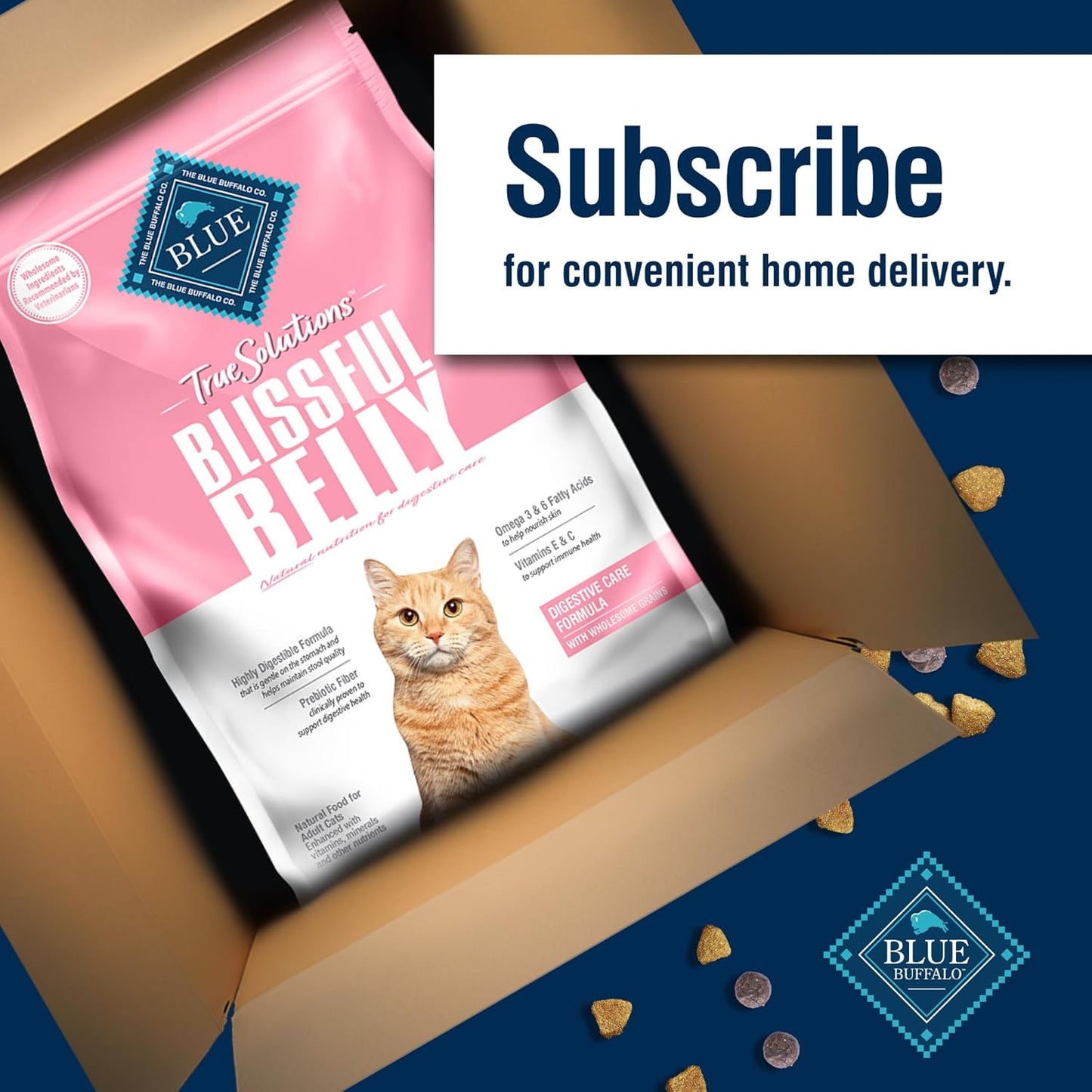 Blue Buffalo True Solutions Digestive Care Natural Dry Cat Food for Adult Cats, Chicken, 3.5-lb. Bag