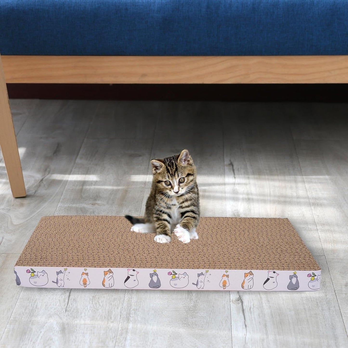 5 Packs cat Scratcher Toys Reversible Scratching Post Board for Indoor Cats Cardboard pad Sleep Play and Grind Claws