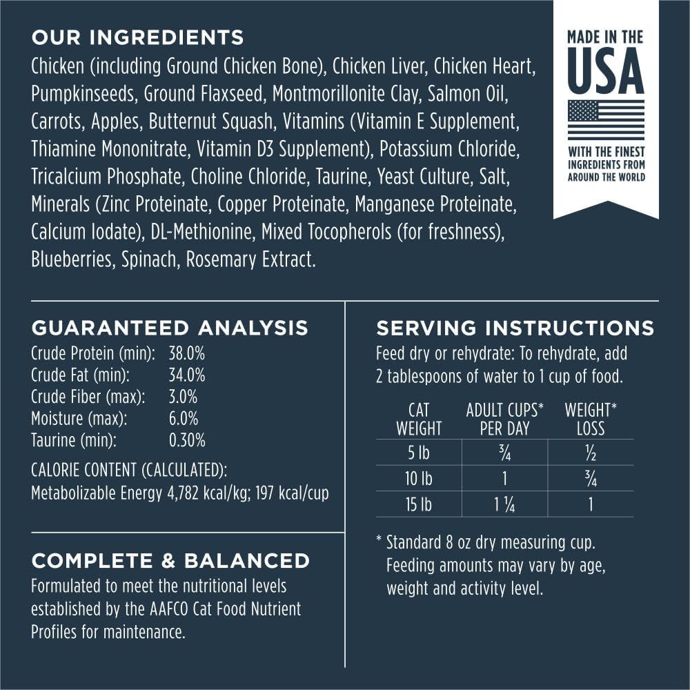 Instinct Raw Meals Freeze-Dried Chicken Cat Food, 25 oz. Bag