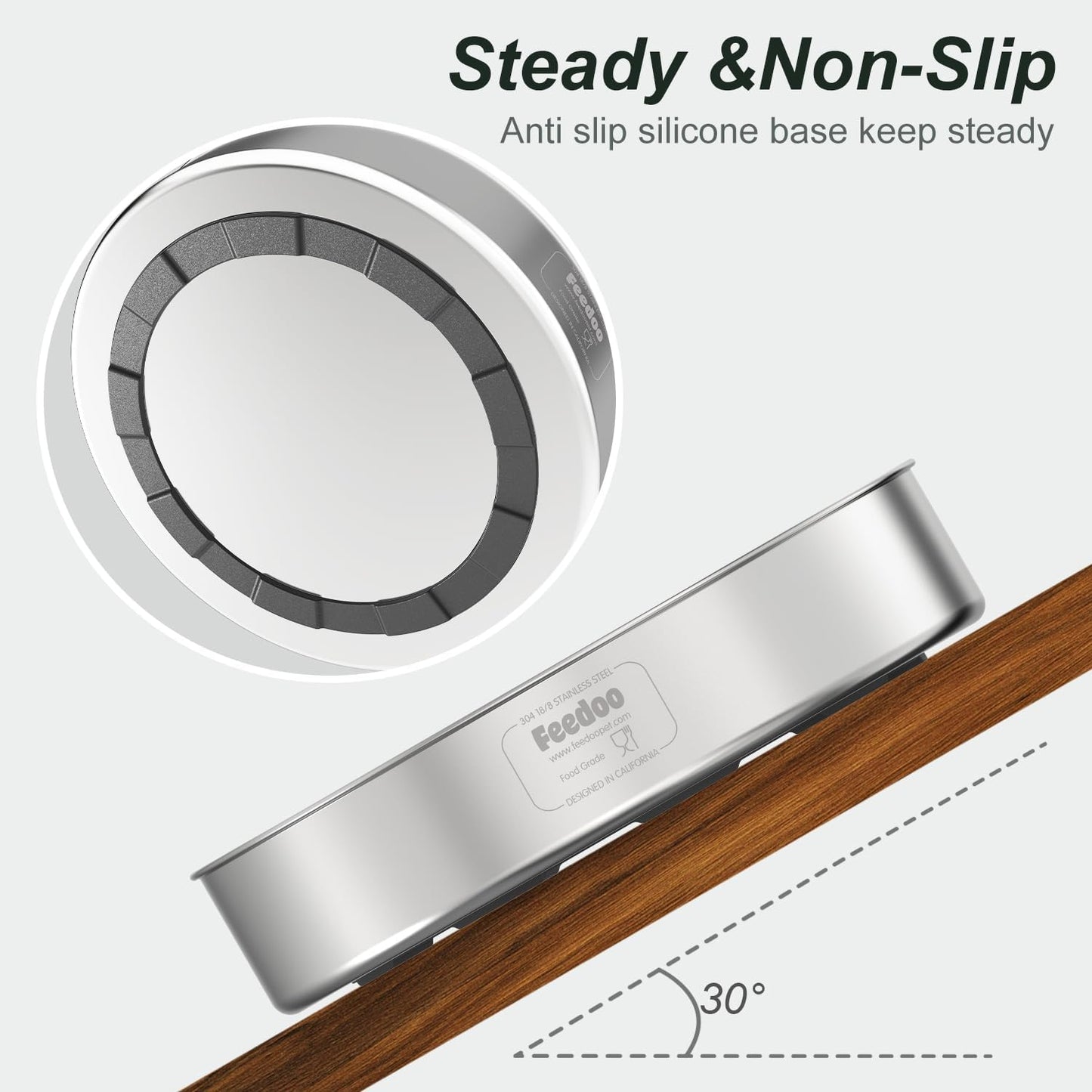 2Cups Slow Feeder + 82oz Double Layer Water Bowl