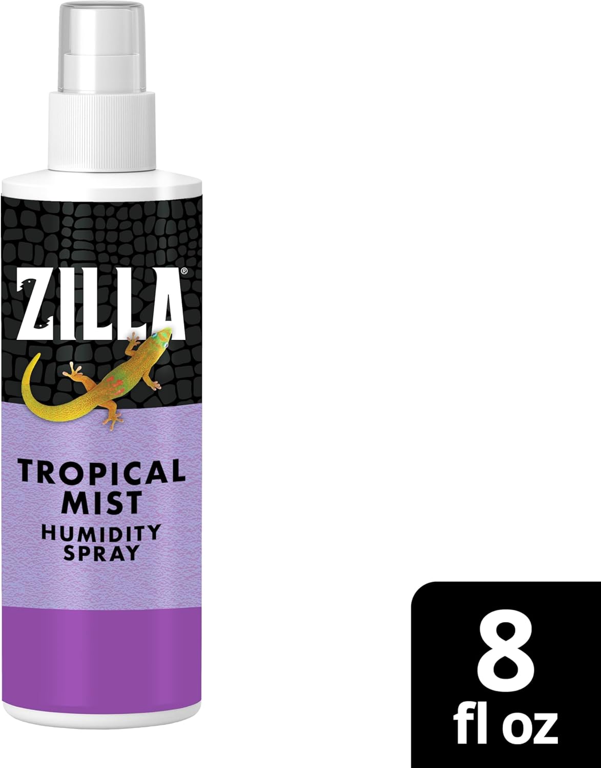 Zilla Tropical Mist Humidity Spray, Ideal for All Tropical Reptiles and Amphibians, Fortified with Aloe Vera