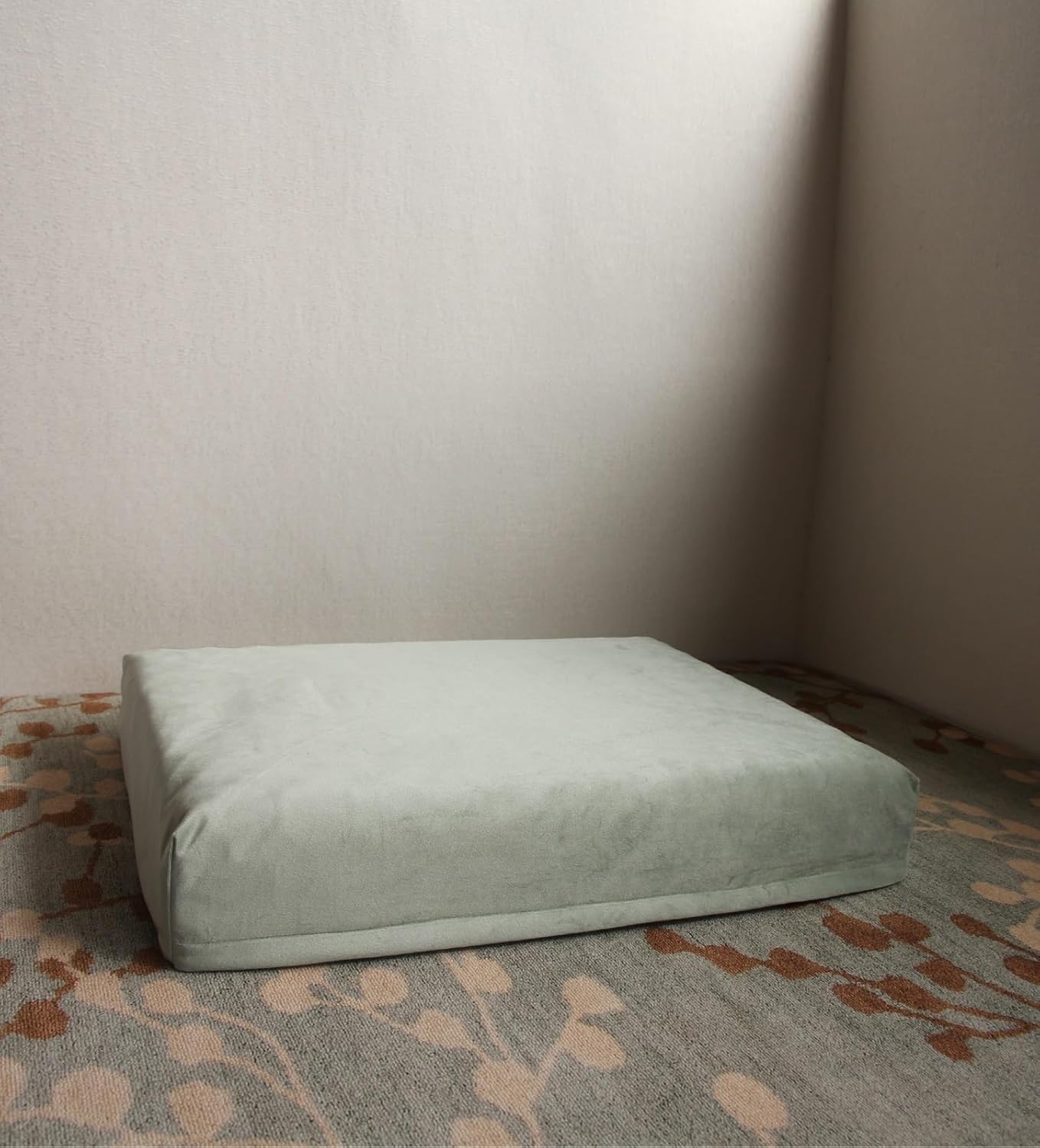 Waterproof Dog Bed Replacement Cover with Zipper Sage Green 47 x 29 Inch