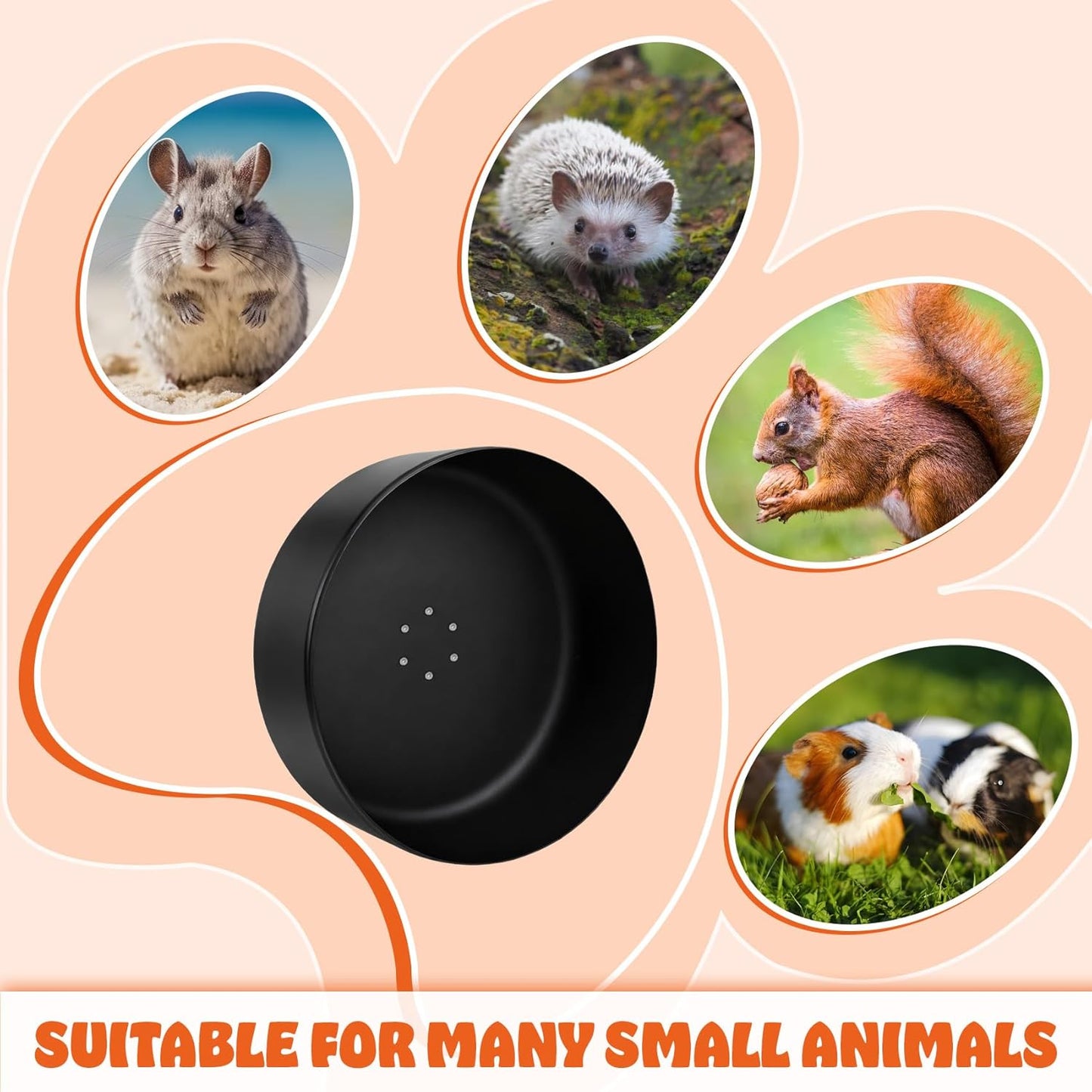 Enhanced 15" Aluminum Alloy Exercise Wheel for Chinchillas, Ultra-Quiet Noiseless Running Wheel with Wide Track for Hamsters, Hedgehogs, Squirrels and Other Small Pets, Durable Easy-Clean Design