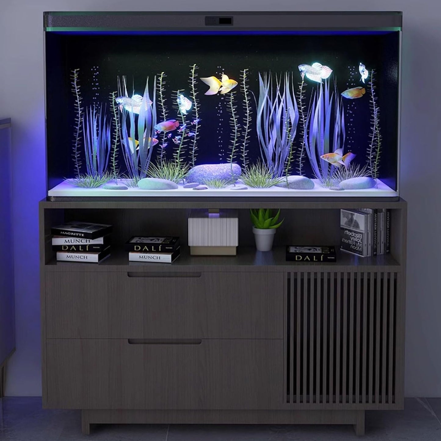 COYOUCO Glossy Black Fish Tank Background – Opaque Aquarium Backdrop PVC Film, Static Cling No-Glue Installation, Waterproof Removable Sticker for Freshwater & Marine Tanks,30×100cm