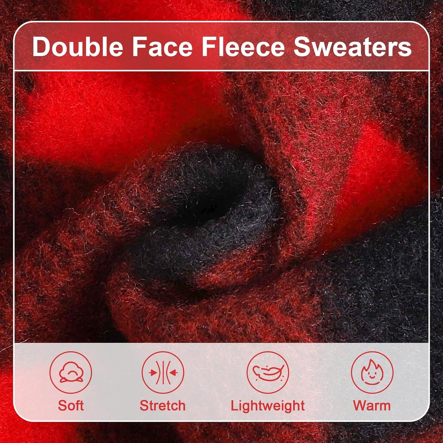 DaFuEn Fleece Dog Sweater, Dog Fleece Vest Winter Coat for Boy Girl, Pet Clothes Pullover, Soft Stretchy Puppy Sweater, Yorkie Teacup Chihuahua Jacket (Red Plaid, XS)