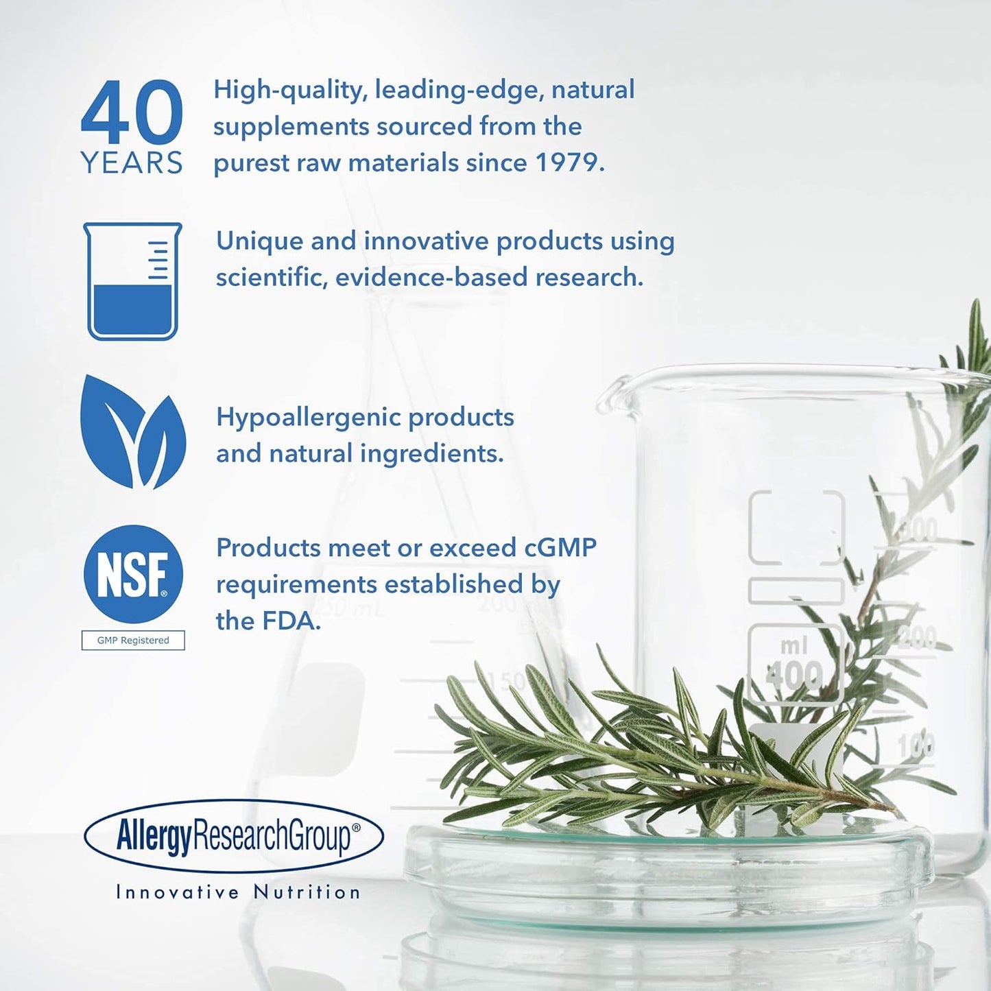 Allergy Research Group Cat's Claw - Inner Bark Extract, Joint Health & Immune Support, Herbal Supplement, Organic, Vegetarian Capsules - 60 Count