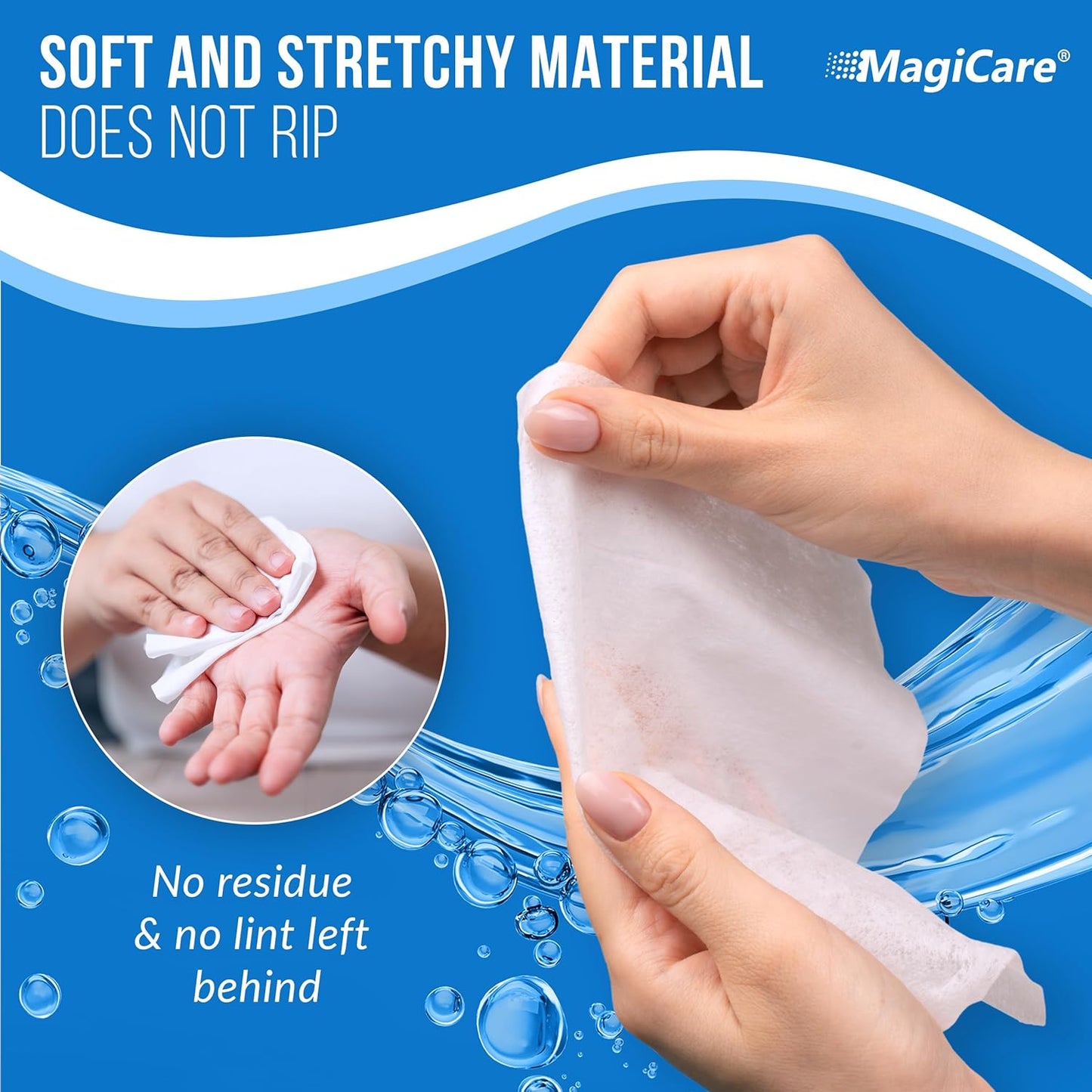 MAGICARE Pet Wipes (400 ct) + Alcohol Wipes (4×80 ct) Combo Pack