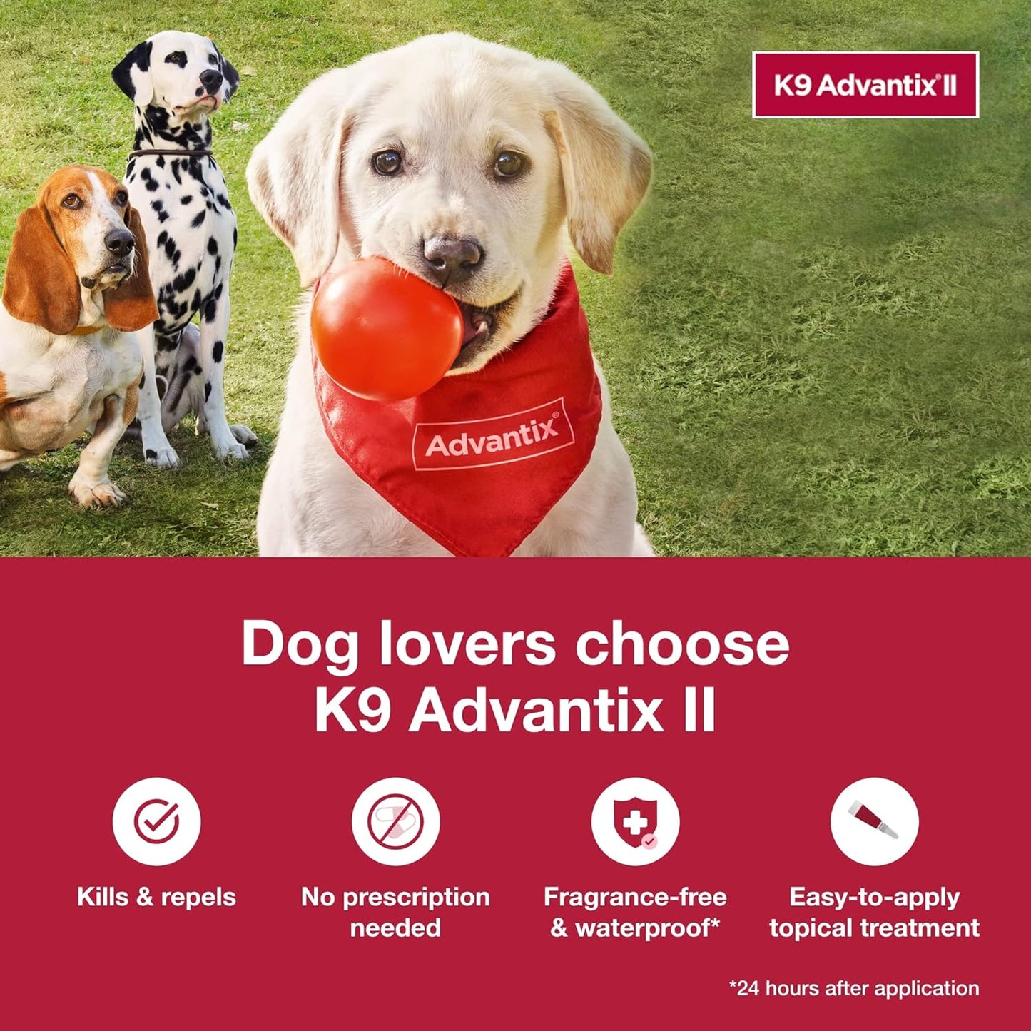 Bundle of K9 Advantix II XL Dog | 2-Mo Supply + Pet Protect Allergy* + Immune+ Seasoderm™ | 60 Count
