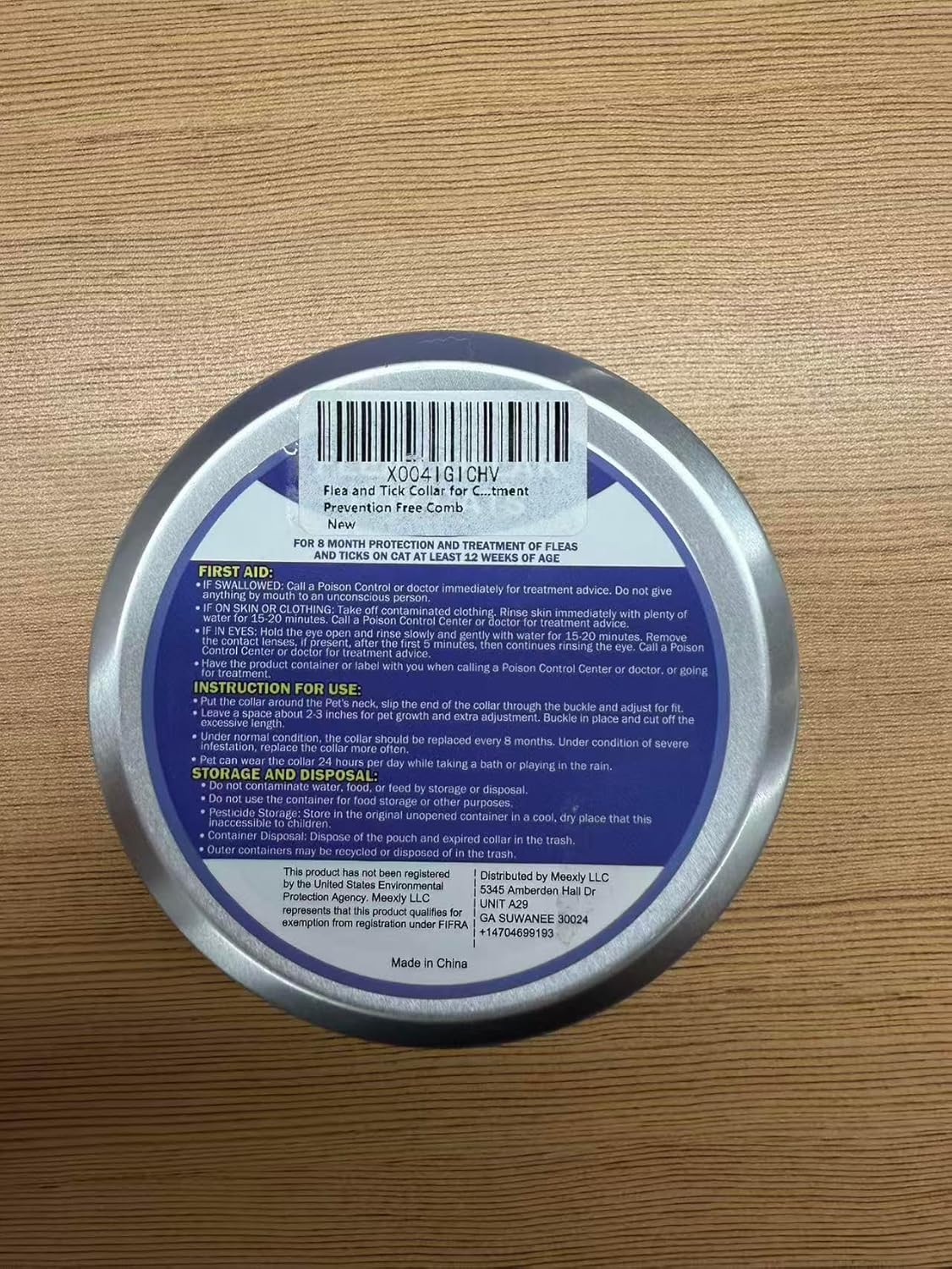 Flea and Tick Collar for Cats 2 Pack, 8-Month Plant-Based Formula with Natural Essential Oils, Waterproof and Comfortable Fit, Comes with Free Comb