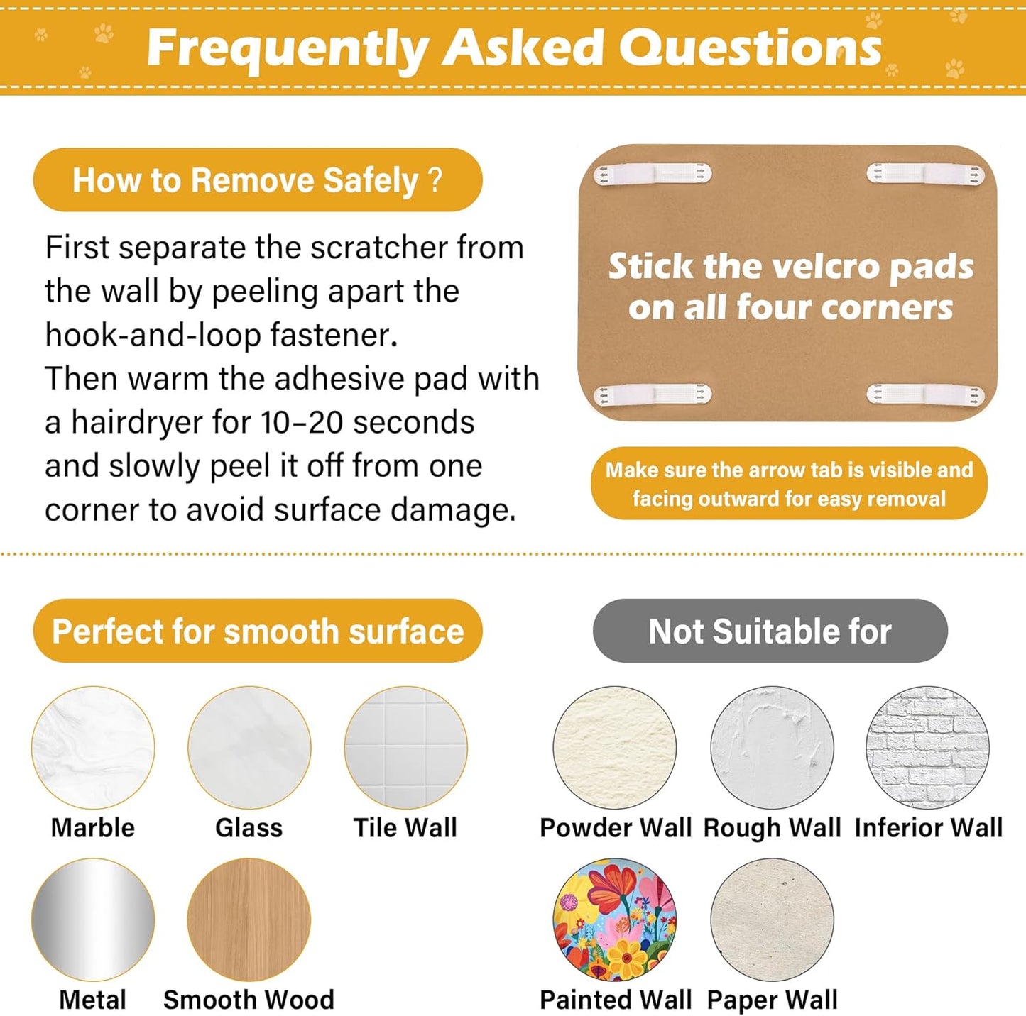 2 Packs Art Cat Wall-Mountable Scratching Board 16.7x11x1 Inch Cat Wall Scratch Pad for Indoor Cats Furniture Protector (Goldfish & Scream)