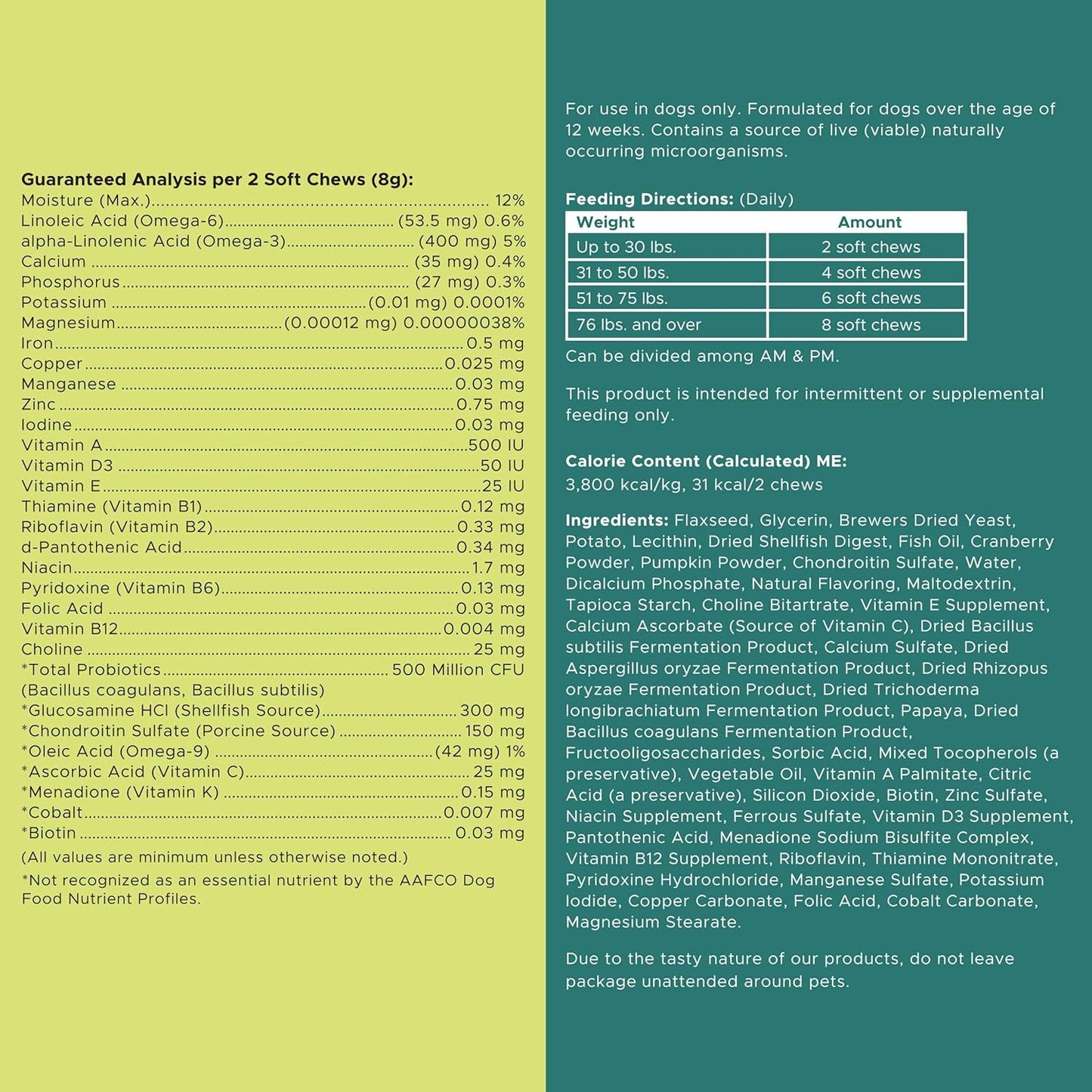 12-in-1 Multivitamin for Dogs - 240 Puppy and Senior Dog Vitamin and Supplement Soft Chews for Hip and Joint - Advanced Formula with Glucosamine, Omega 3,6,9, Vitamins, Probiotics, and More