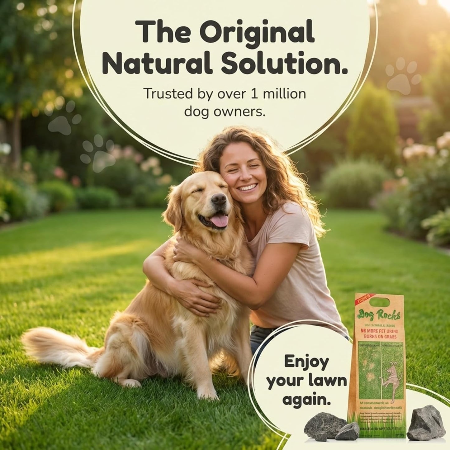 Dog Rocks for Urine Burning Grass - 200g Natural Pet Rock to Help Maintain Green Lawn - Grass Savers for Dog Urine - 2 Month Supply for Use in Water Bowls or Yard
