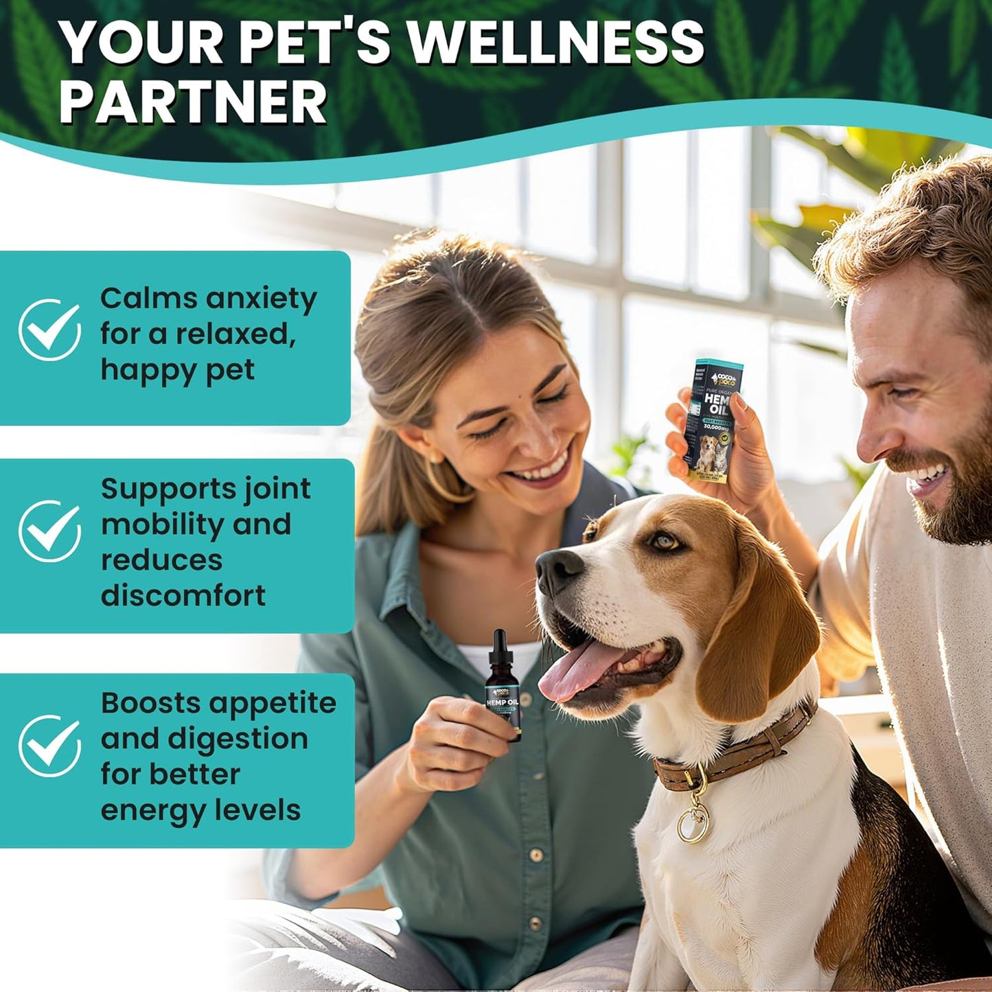 CocoPoco® Oil for Dogs Cats - Made in UK - Oil for Dog -100% Natural - Pack of 1