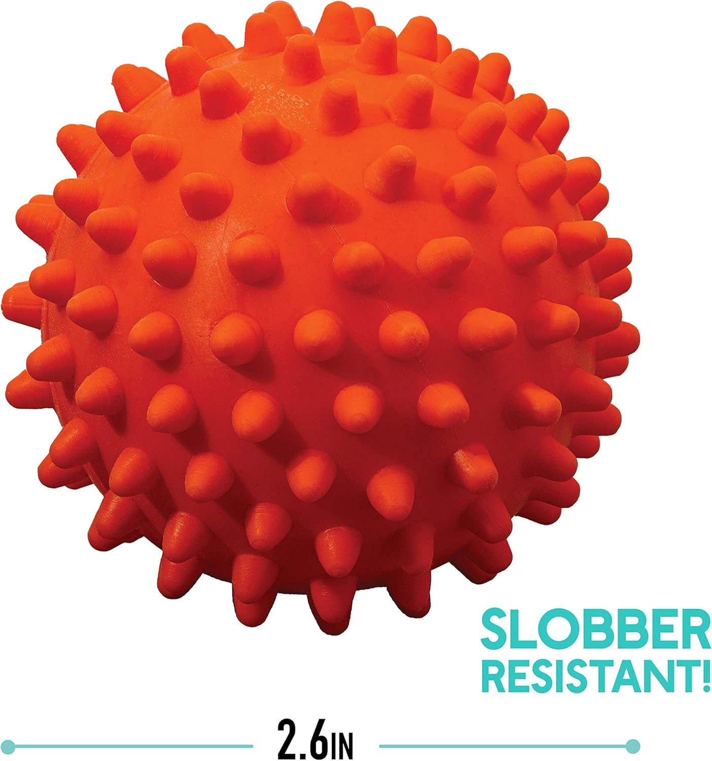 Franklin Pet Supply Co. Ready Set Fetch All Weather Ball - Launcher Ball - Slobber and Water Resistant,Orange