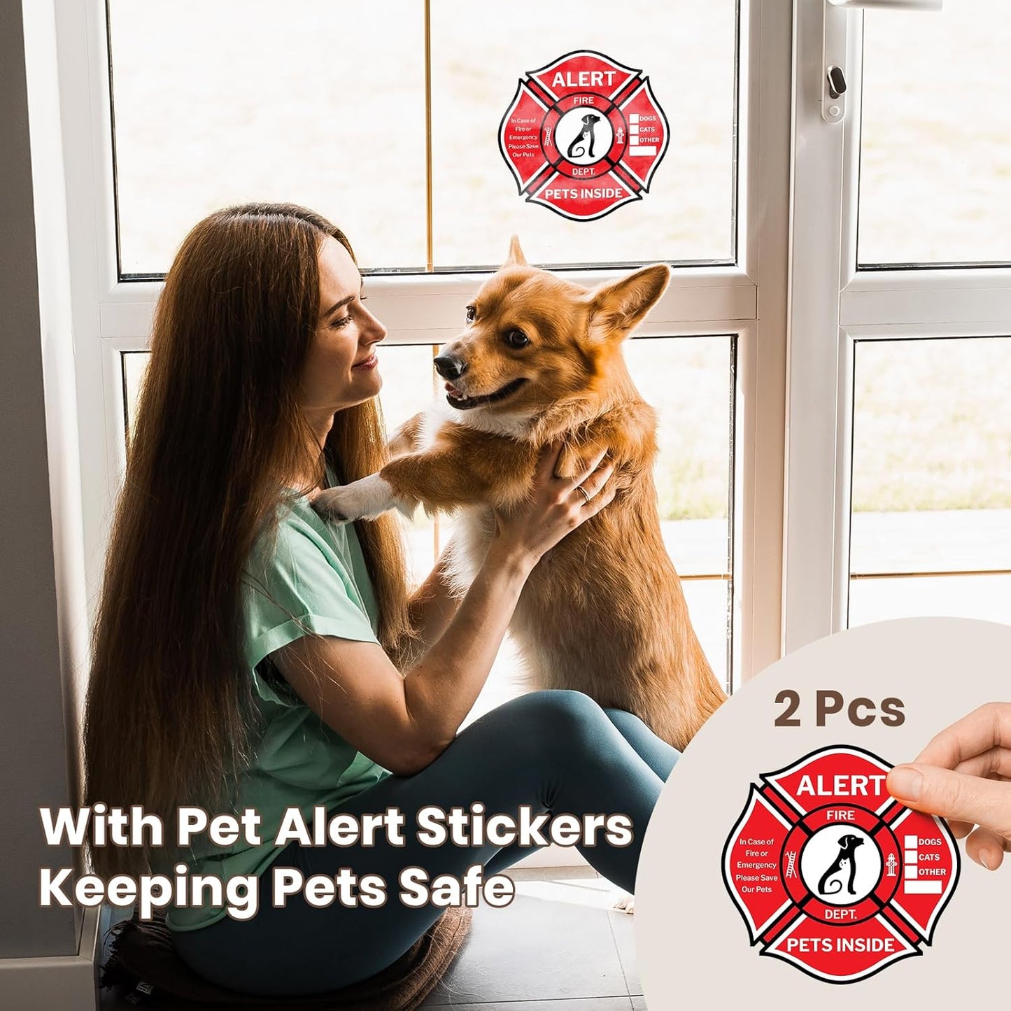 Never Rust Dog Door with Durable Plastic Frame, Large Doggy Door for Interior and Exterior Doors, Doggie Door with Magnetic Flaps, Closing Panel, Telescoping Tunnel, for Pets Up to 100lb