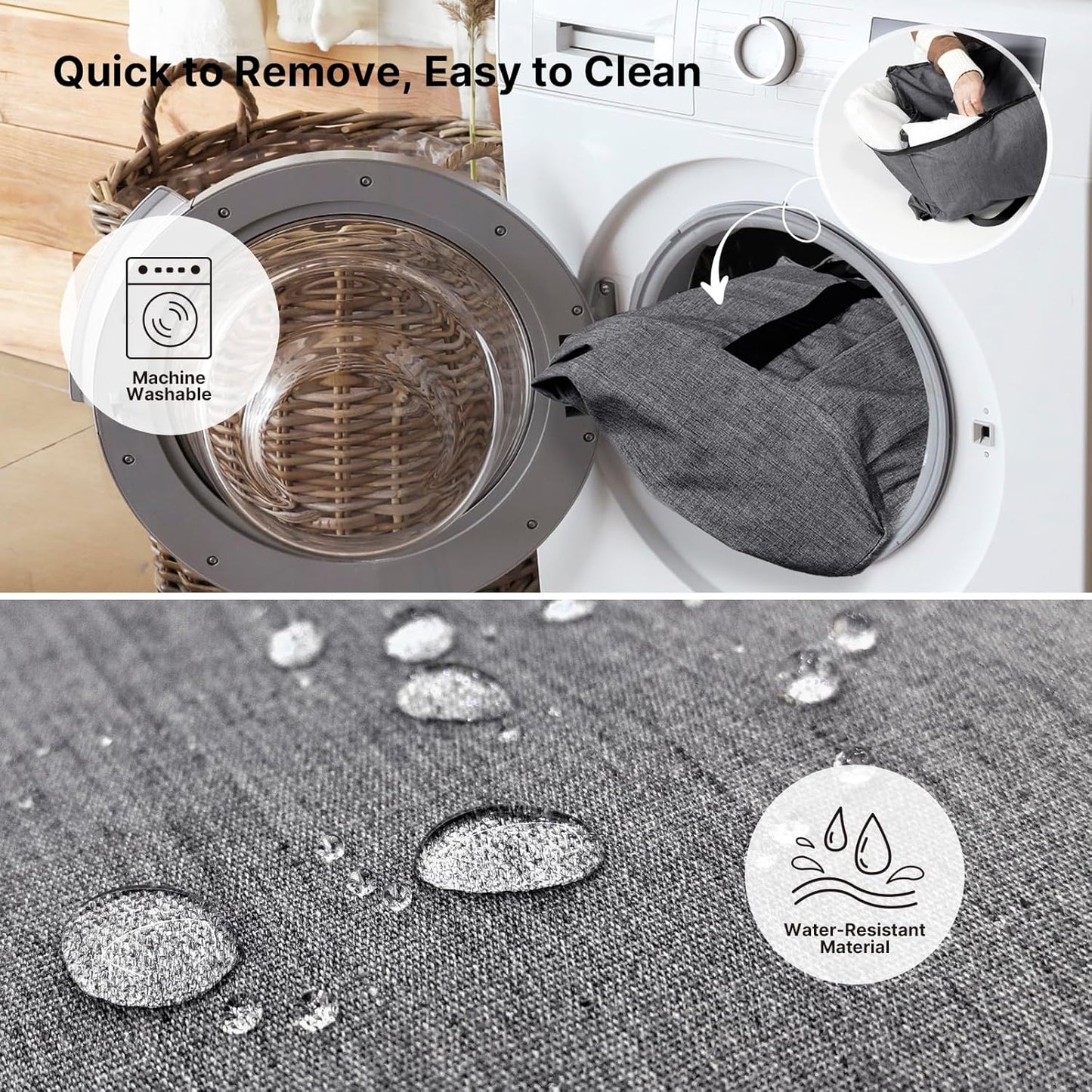 Dog Booster Car Seat for Small Dogs with Heavy Duty Safety Belt and Lock, Waterproof Detachable Dog Travel Bed for Car with Storage Pocket Up to 25lbs, Memory Foam Filling for Max Support