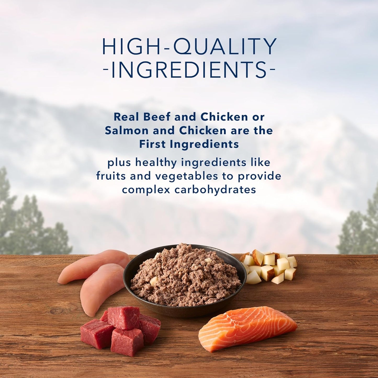 Blue Buffalo Wilderness High Protein Beef and Chicken & Salmon and Chicken Wet Dog Food Variety Pack for Adult Dogs, Grain-Free, 12.5 oz Cans (6 Pack)