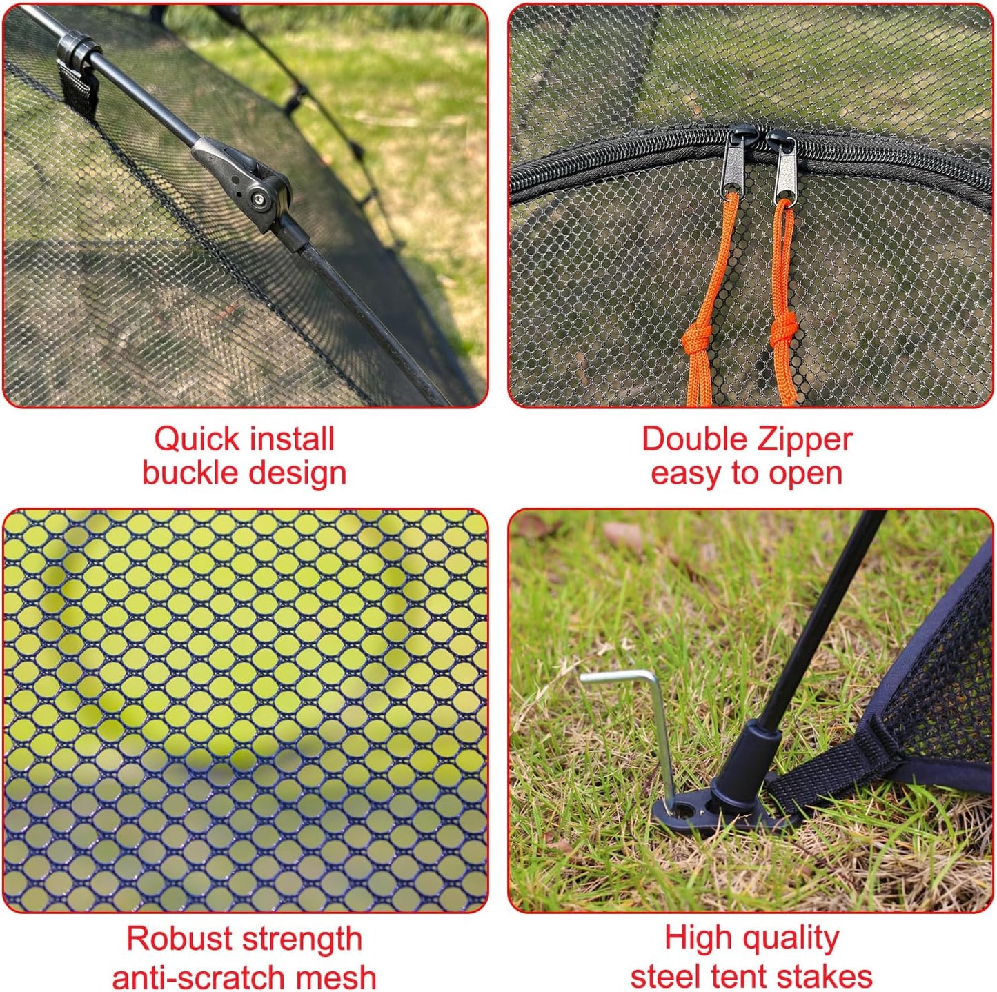 Outdoor Cat Tent for Outside Cat Enclosures Outdoor Pop Up Pet Playpen Playhouse (Play Tents for Small Animals) - Outside Habitat