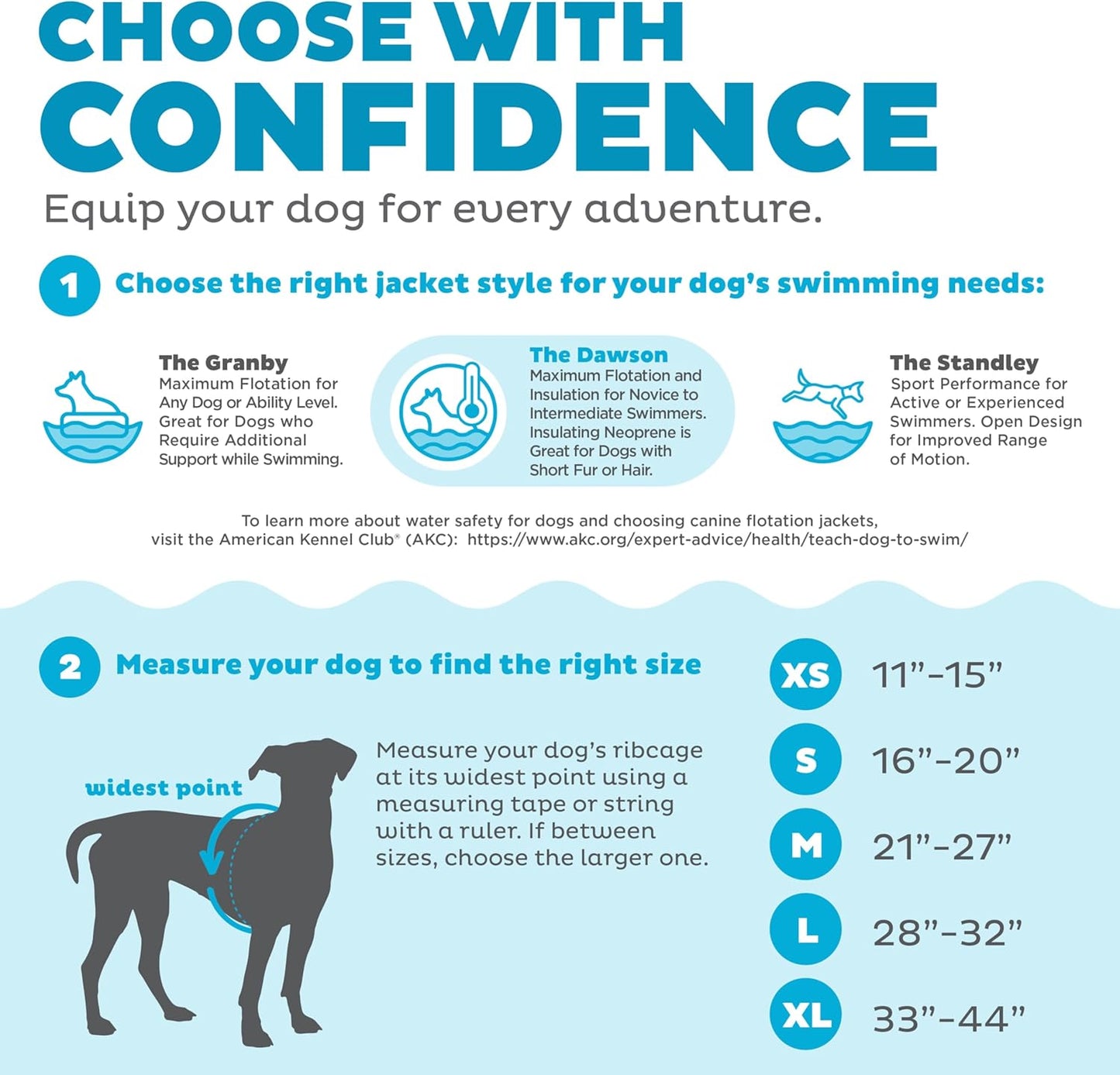 Outward Hound Dawson Swim Dog Life Jacket, High-Performance Neoprene Dog Life Vest for Swimming, Boating, and Water Safety, Large, Blue