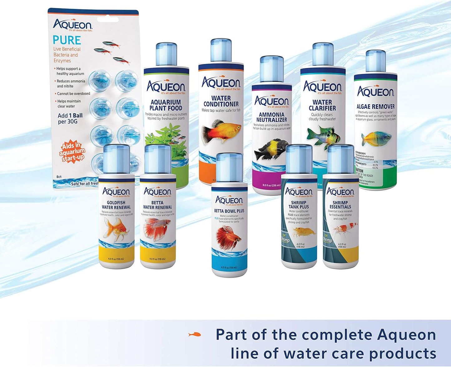 Aqueon Aquarium Fish Tank Water Conditioner Bottle, 16 ounces