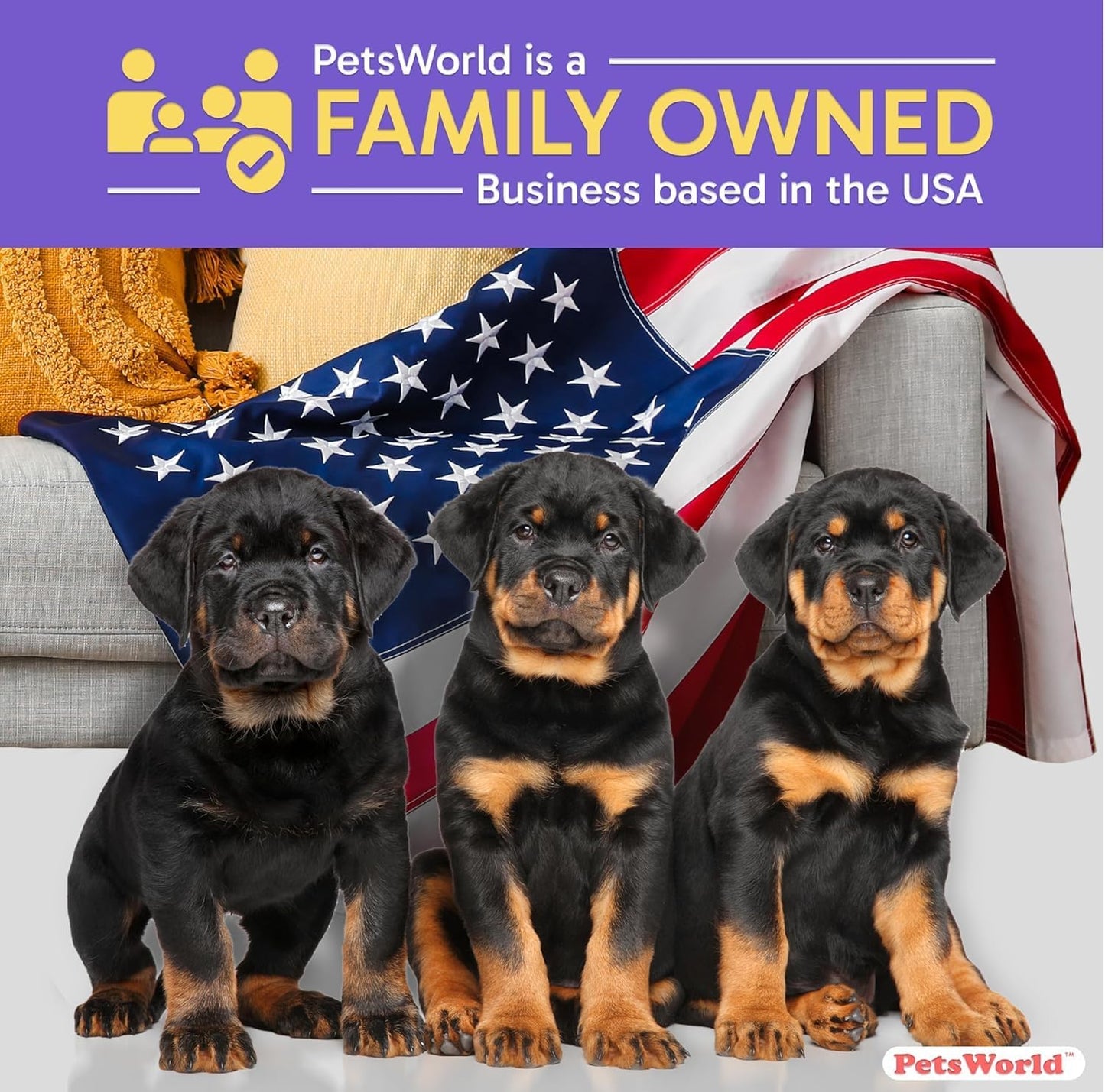 PETSWORLD Pet Wipes for Dogs & Cats, Unscented, Hypoallergenic, Chemical-Free, Biodegradable (98%), Thick & Durable, Textured Grooming Wipes (Unscented, 50 Count)