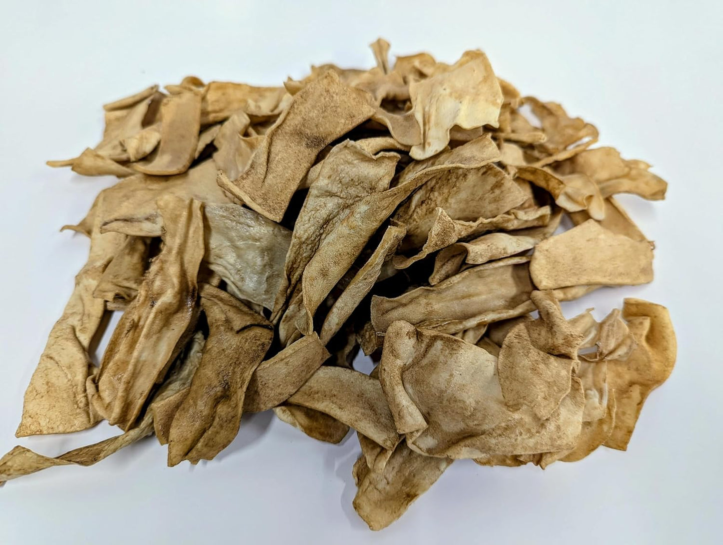 MAC'S Premium Natural Beef Rawhide Chips, Digestible Dog Chew Treats, Natural Color, Pet Training Treats